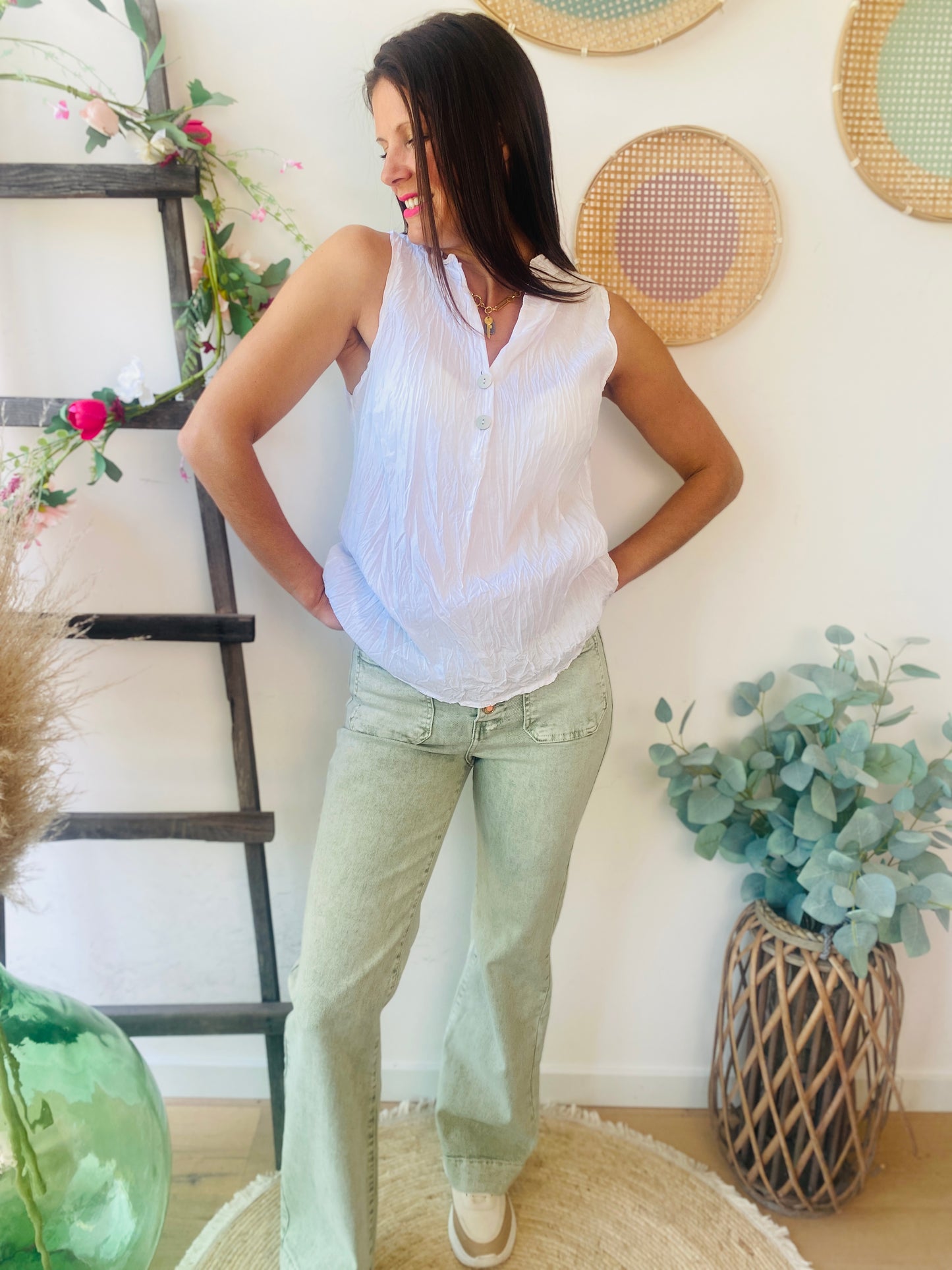 Blouse Savannah blanc