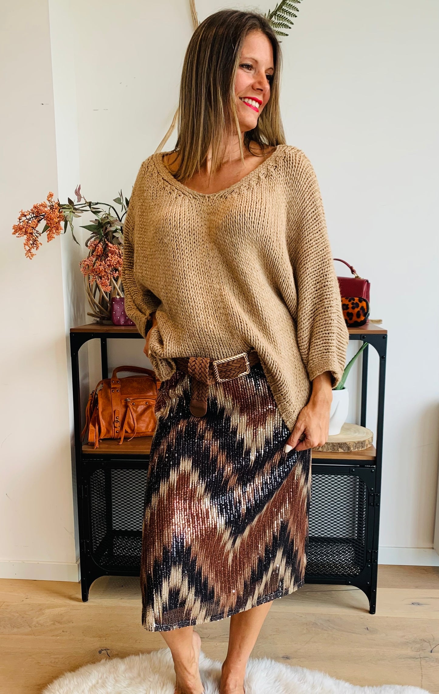 Pull Cameron beige