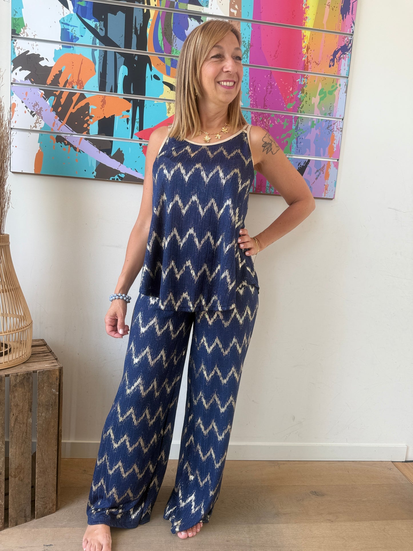 Pantalon Ziggy bleu marine