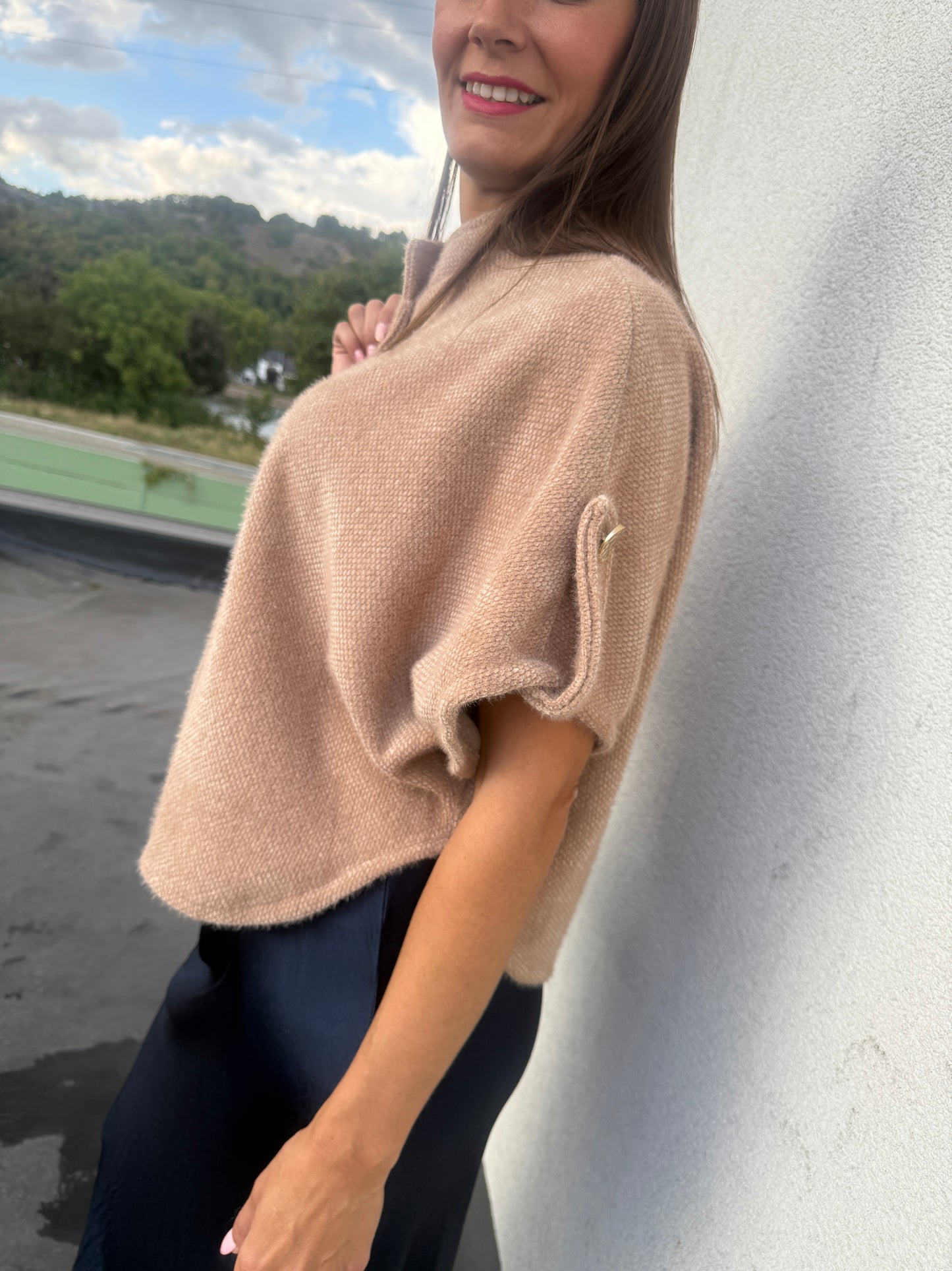 Gilet Noëlla camel