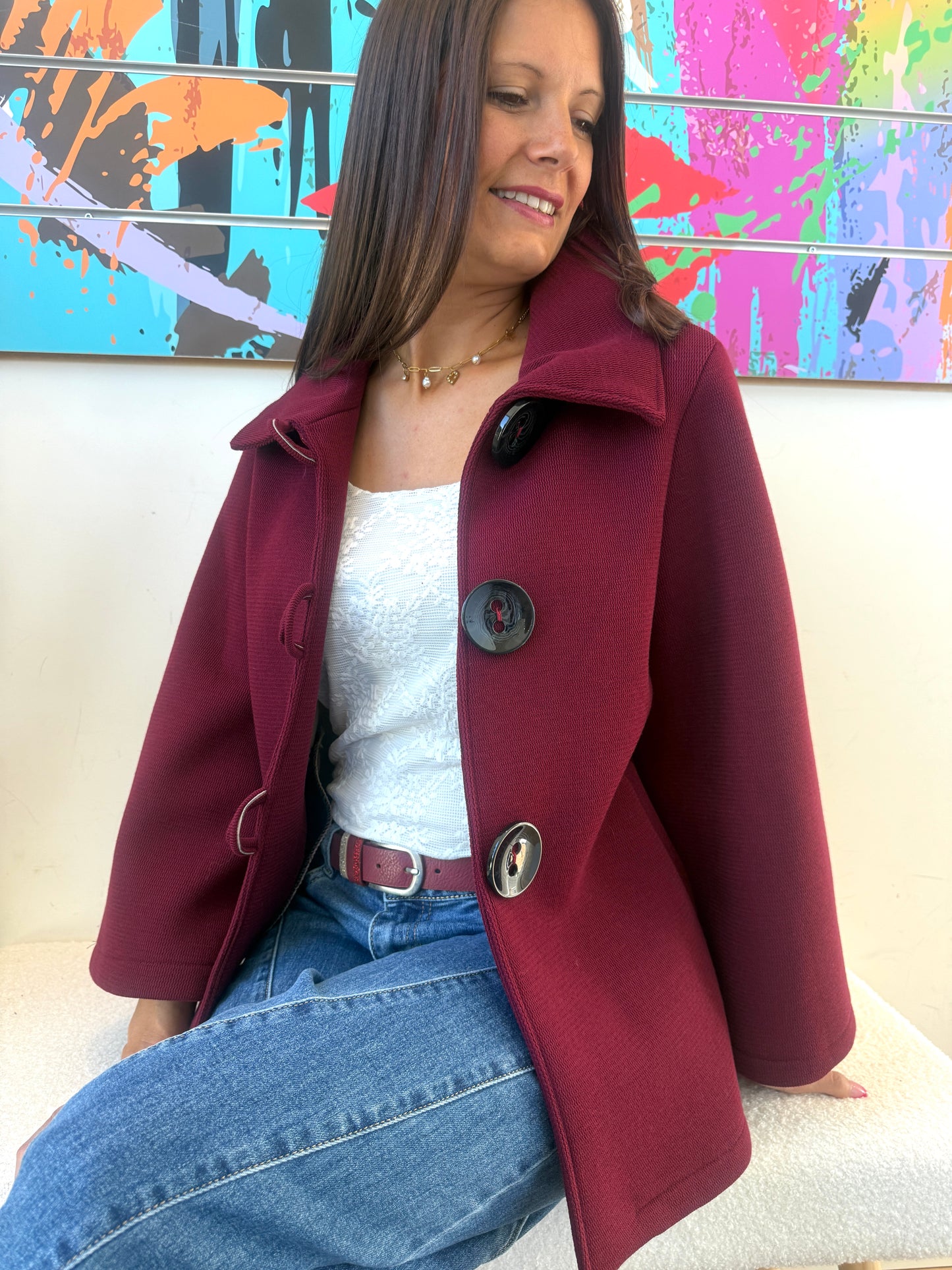 Veste Lupin bordeaux
