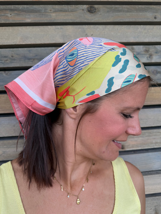 Foulard Jayo corail