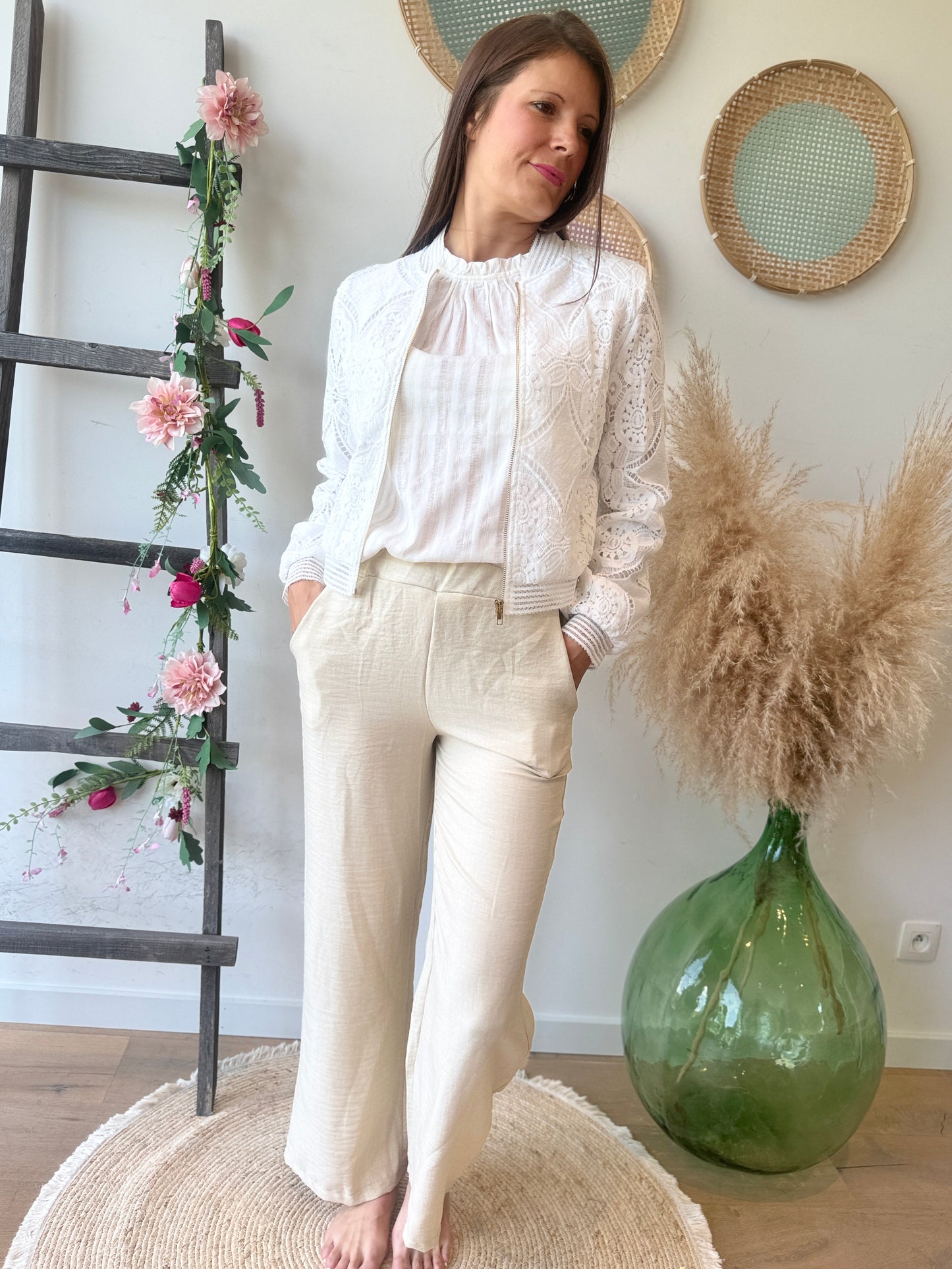 Pantalon Jessica beige