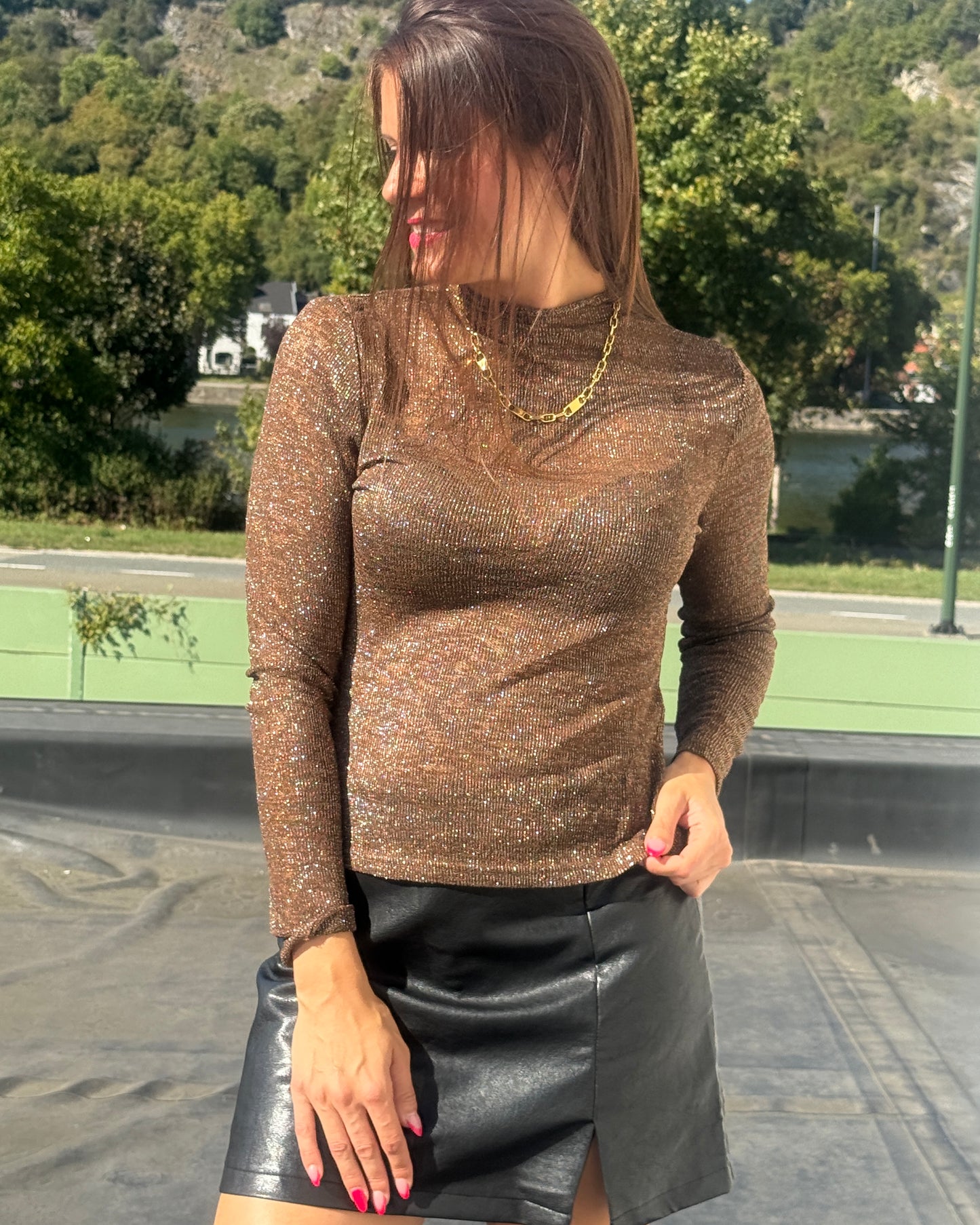 Blouse Léona choco