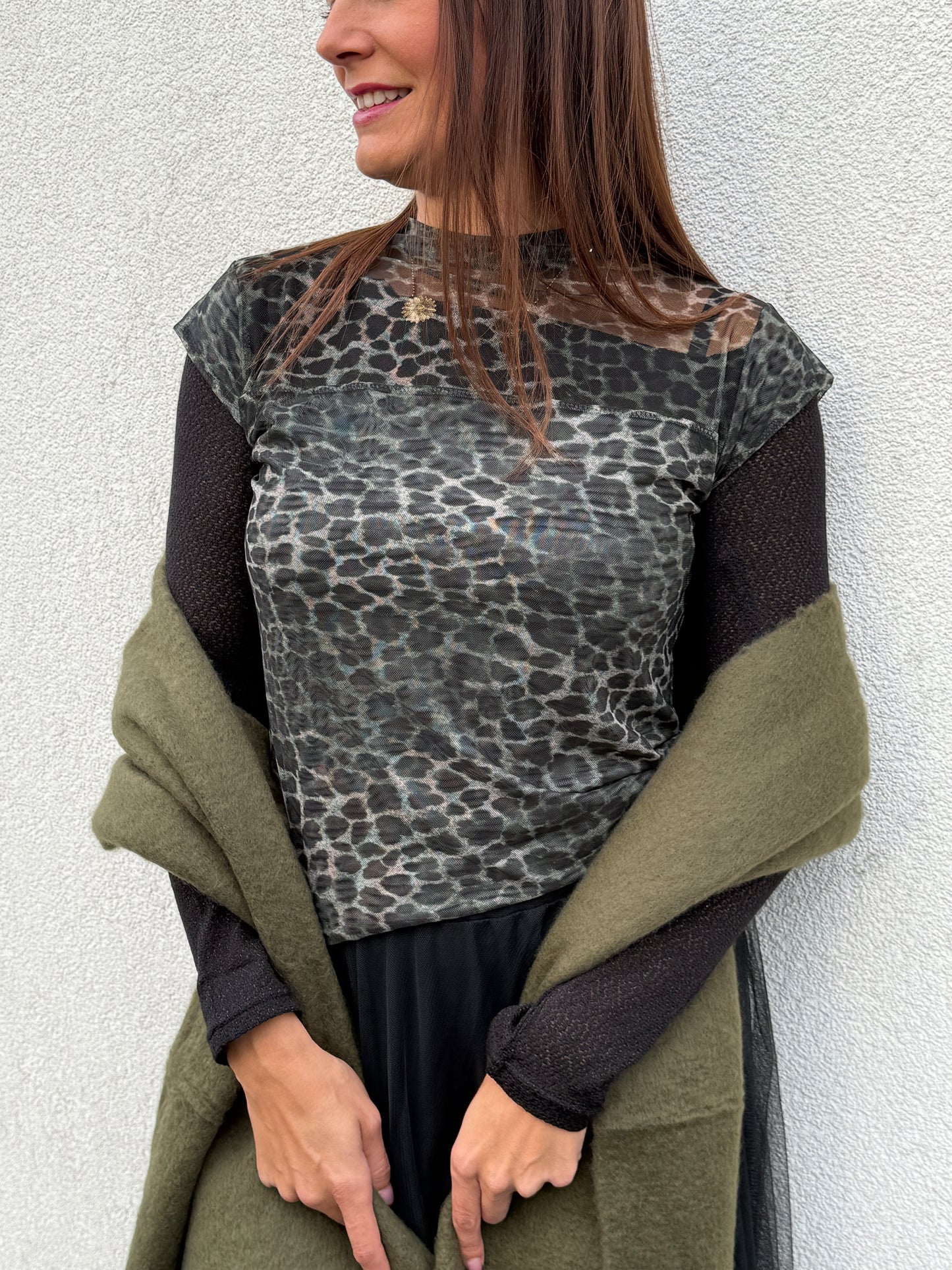 Blouse Vénus kaki