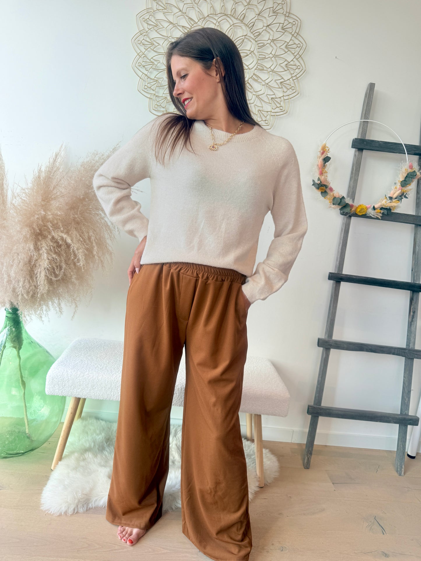Pull Mira beige