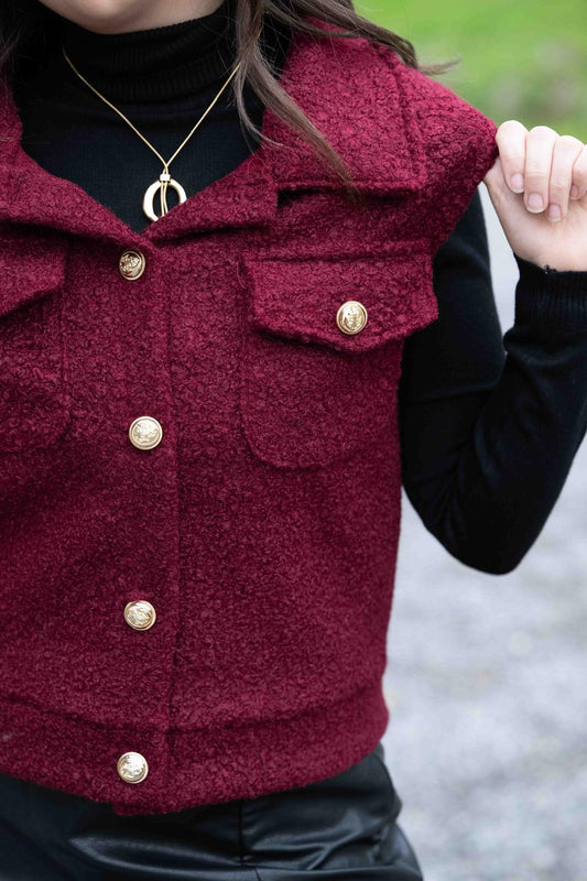 Veste Maylis bordeaux