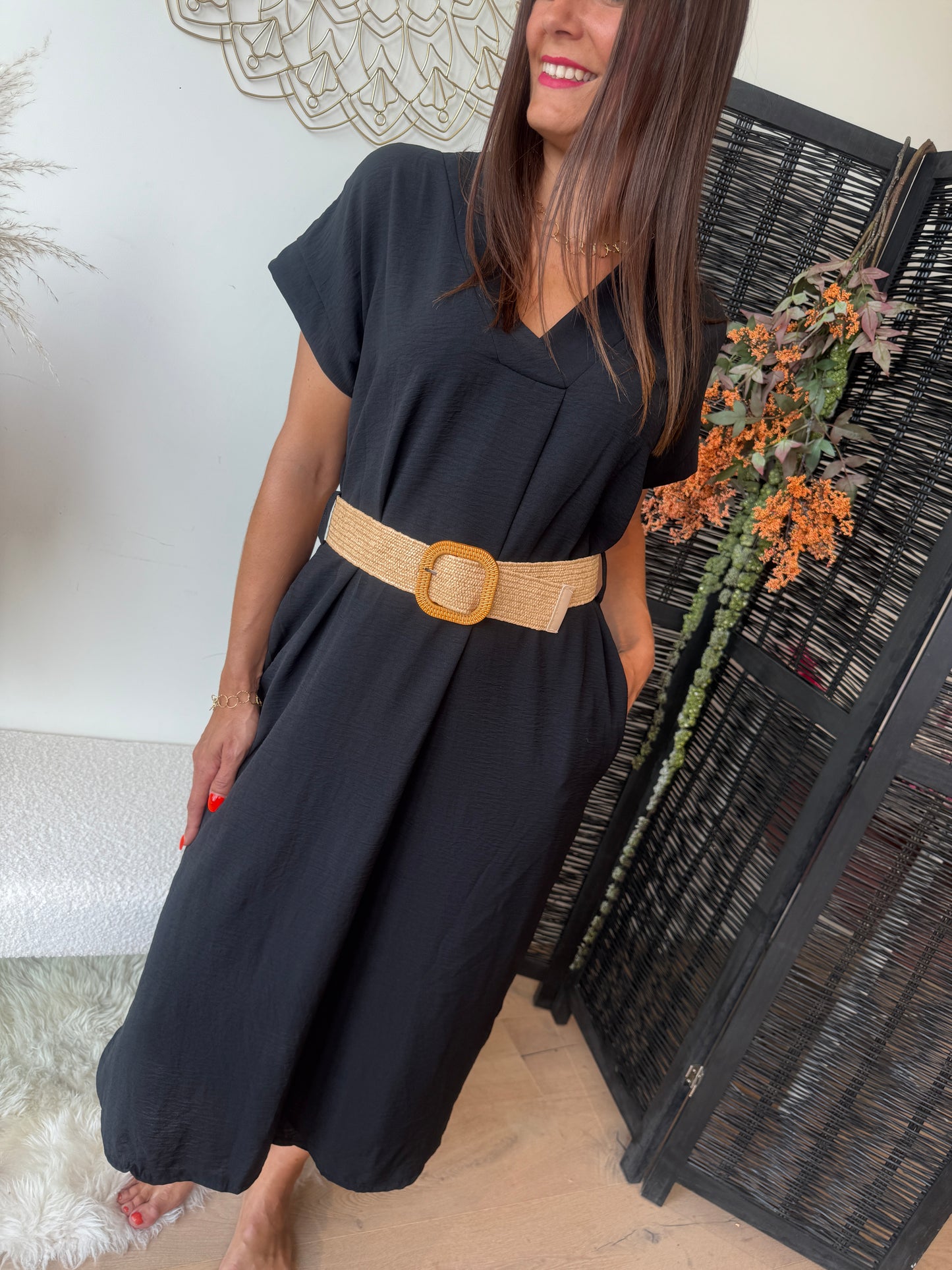 Robe longue Sohane noire