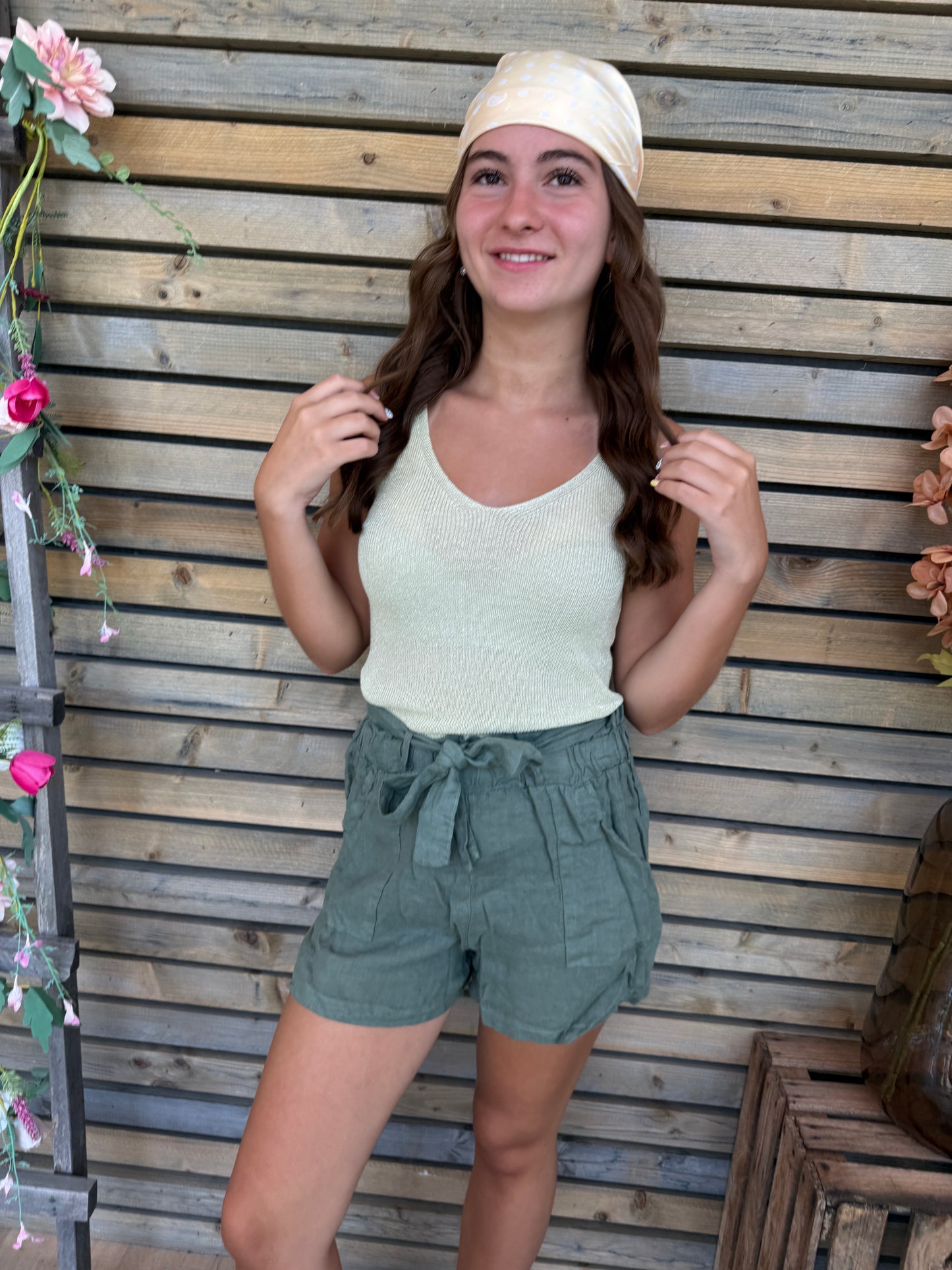Short Marlène kaki