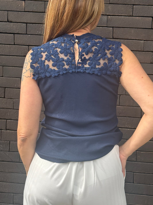 Top Neya Bleu Marine