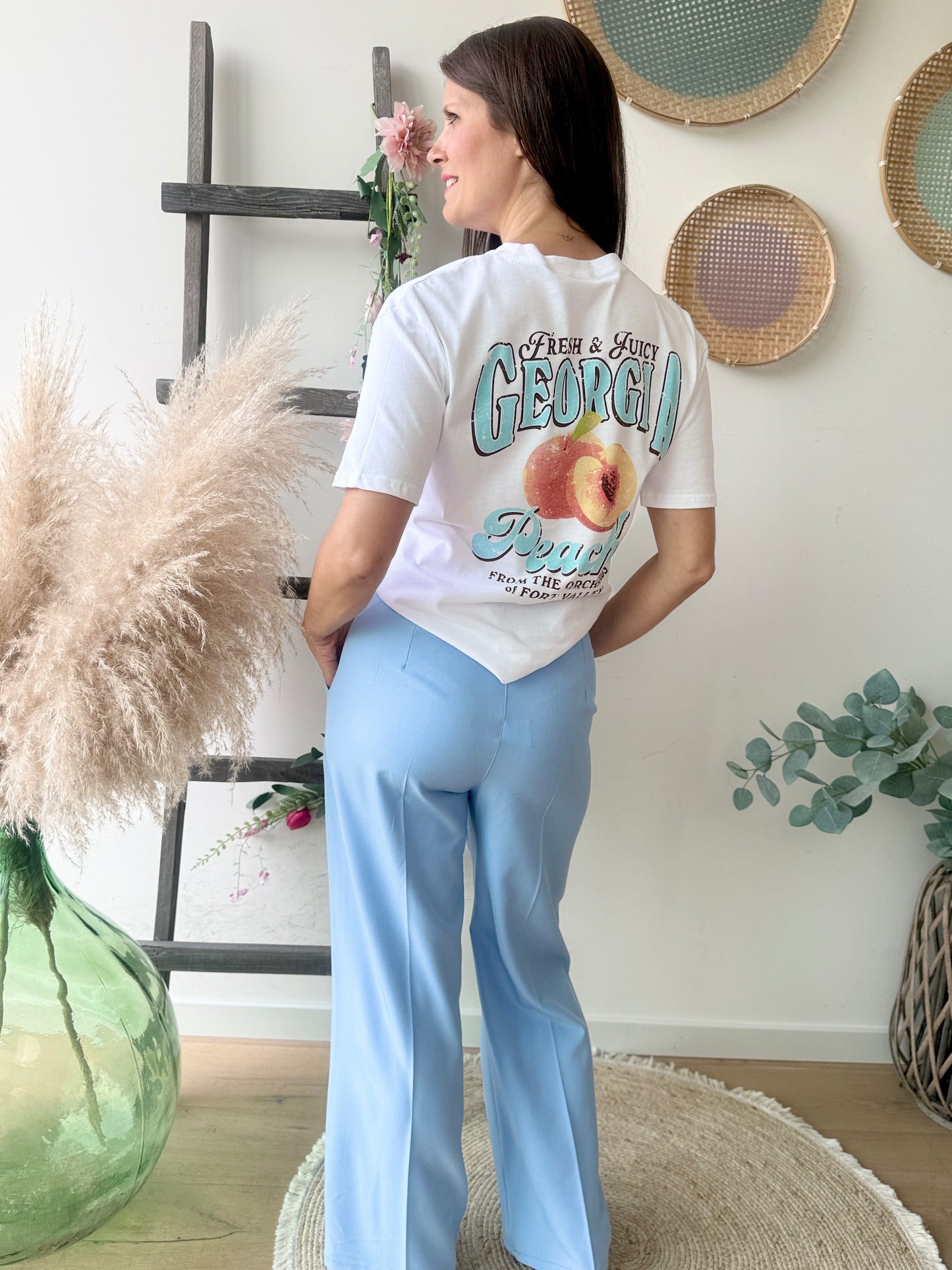 Pantalon Guisi Bleu ciel