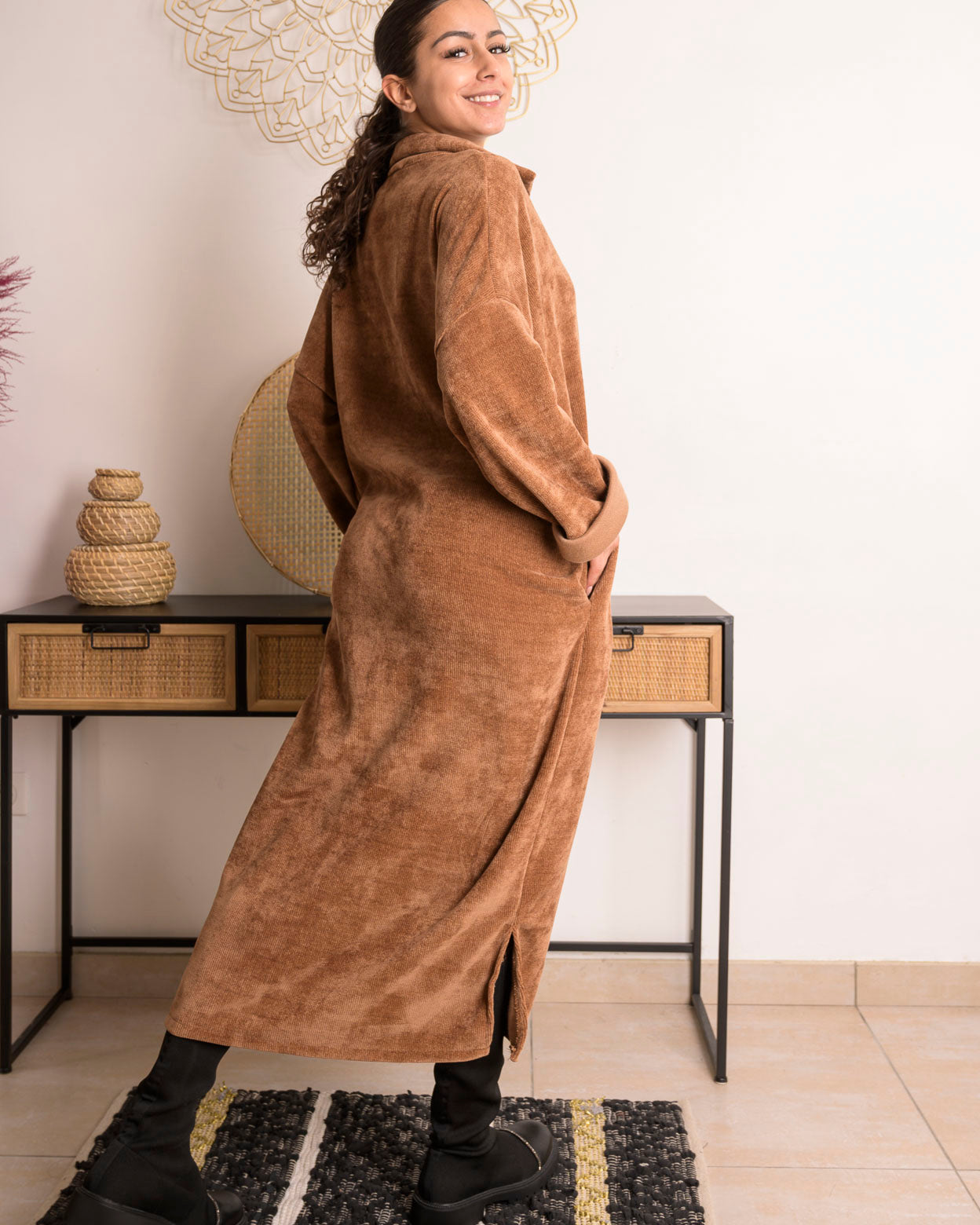 Robe Vivienne camel