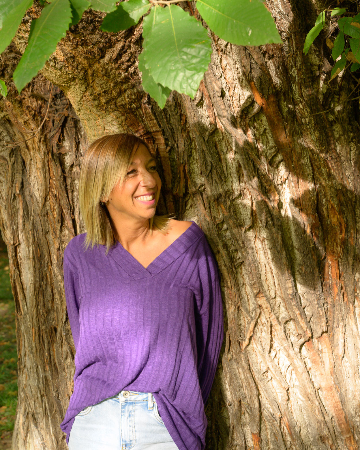 Blouse Ines mauve