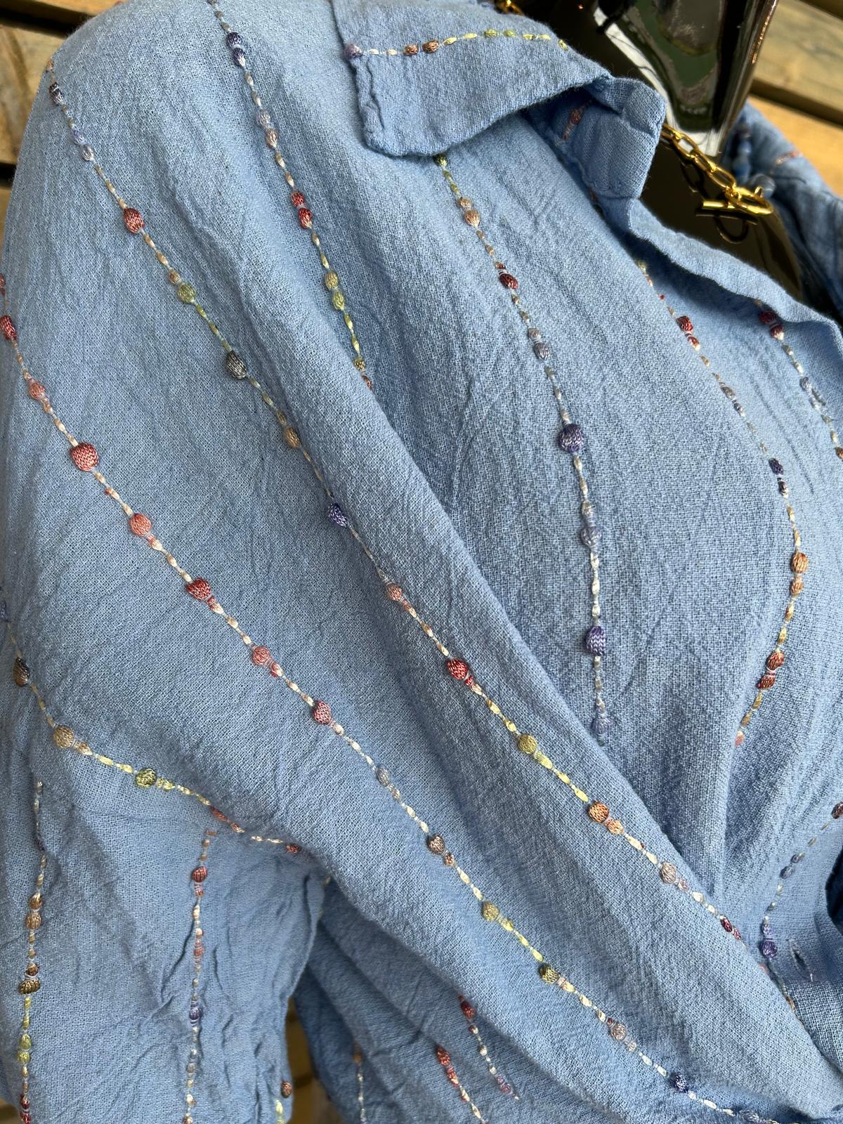 Chemisier Béatrice bleu jeans