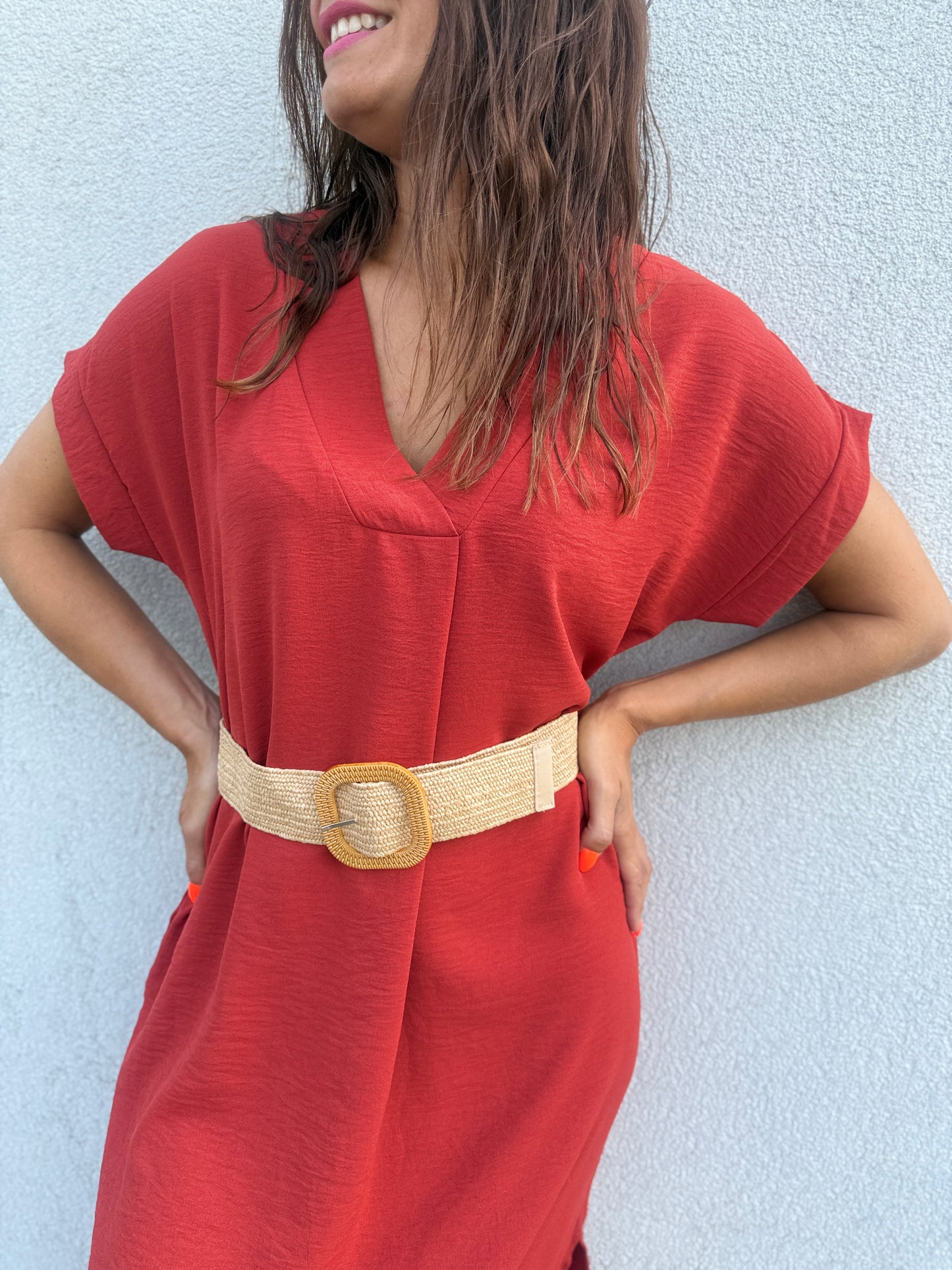 Robe longue Sohane Terracota