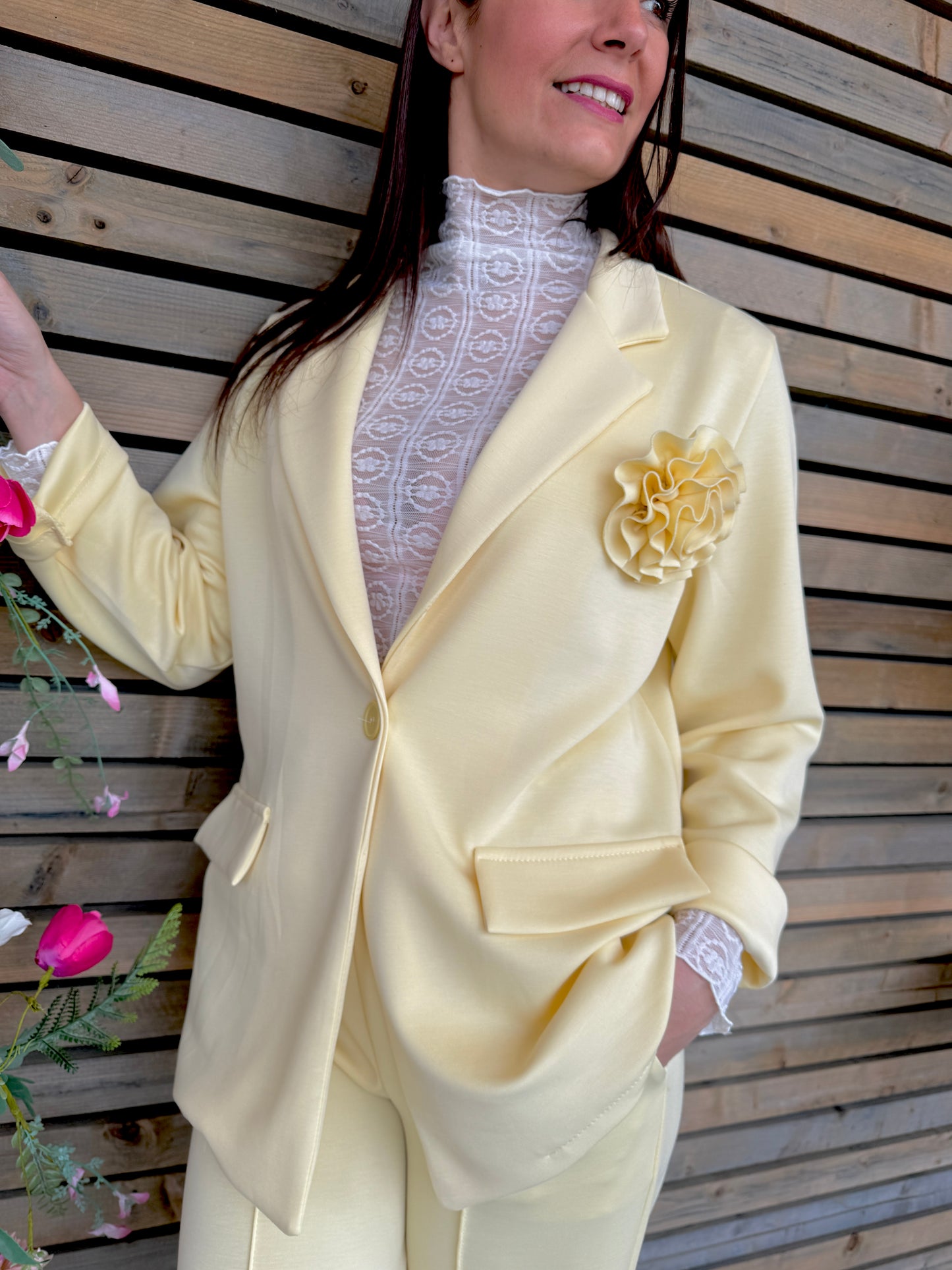 Blazer Flora jaune