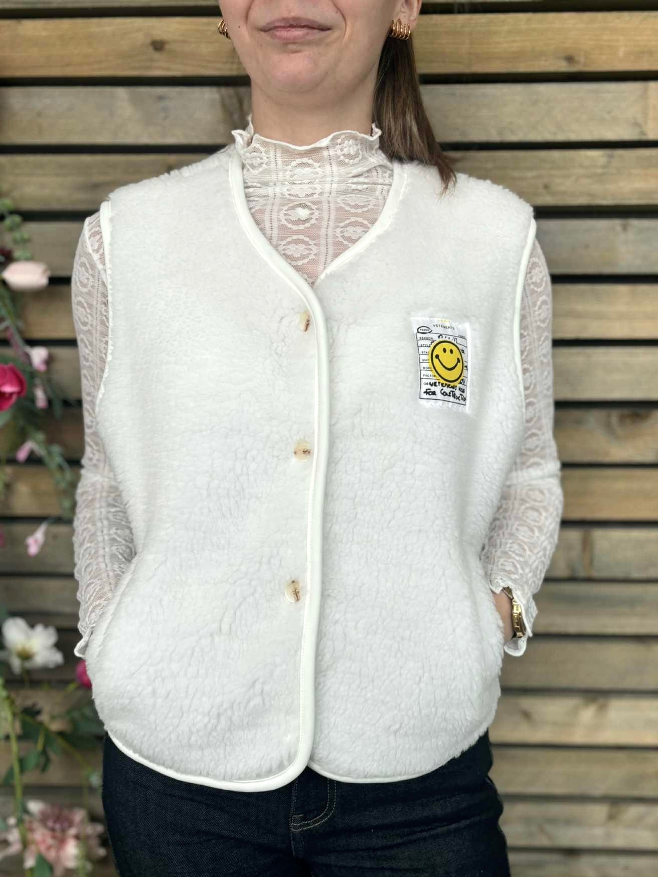 Gilet Smile blanc