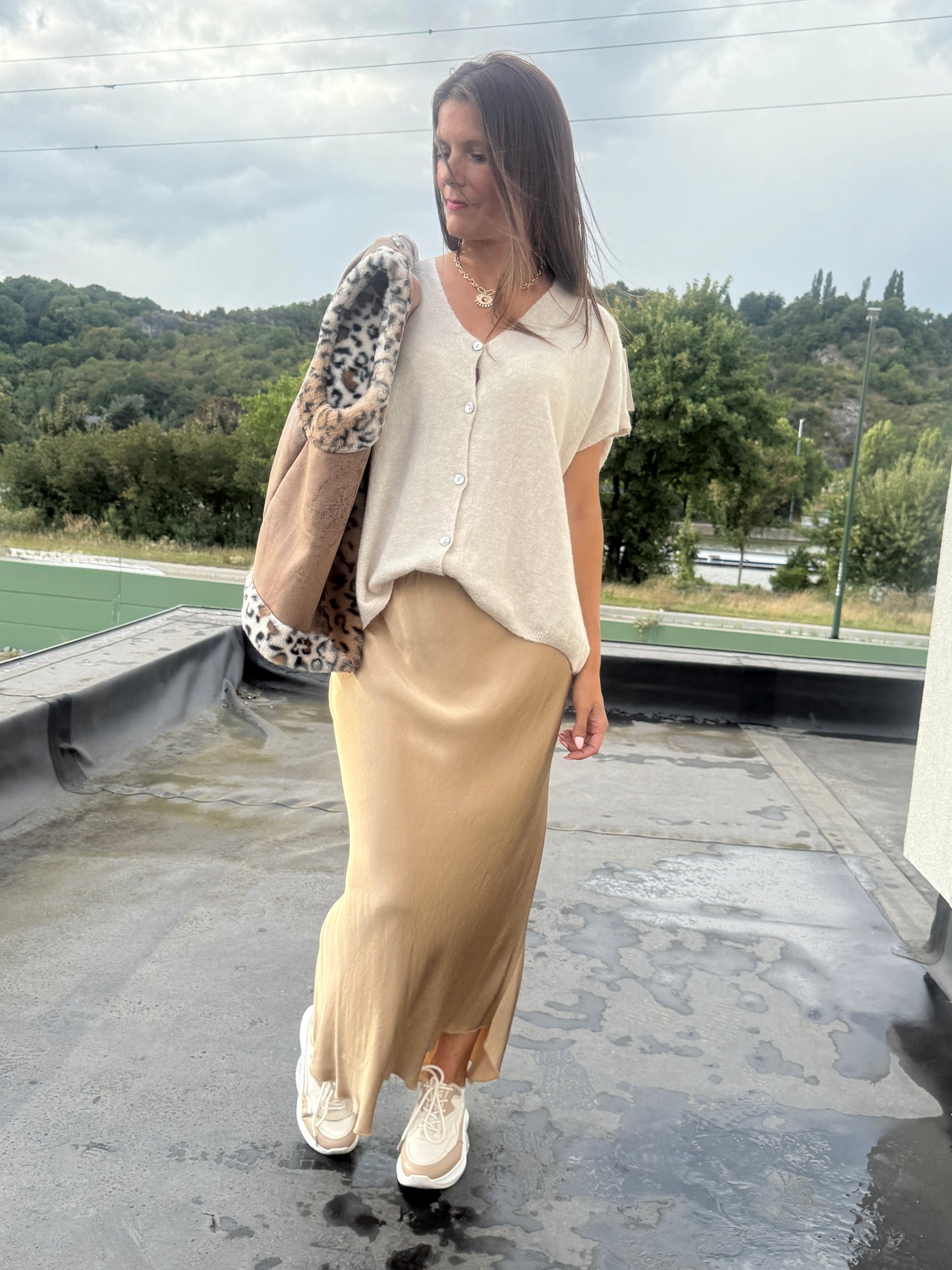 Jupe Abigaël camel clair