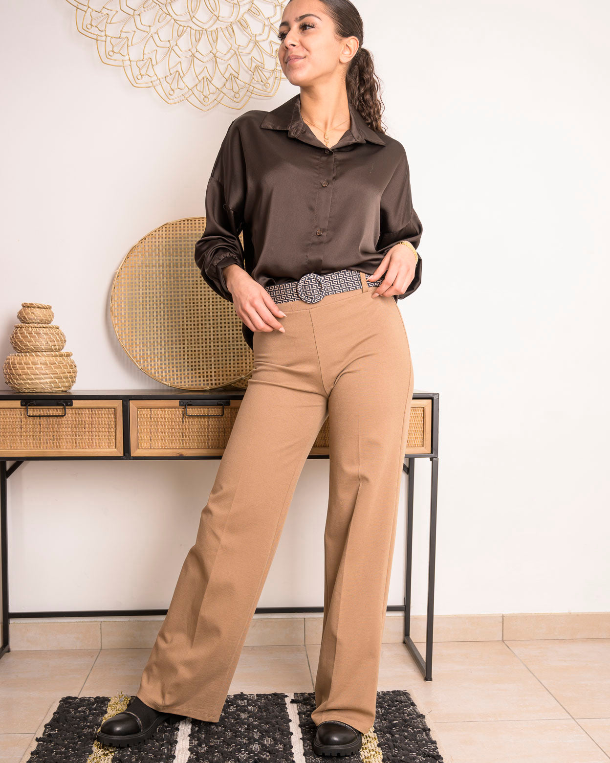 Pantalon Charline camel
