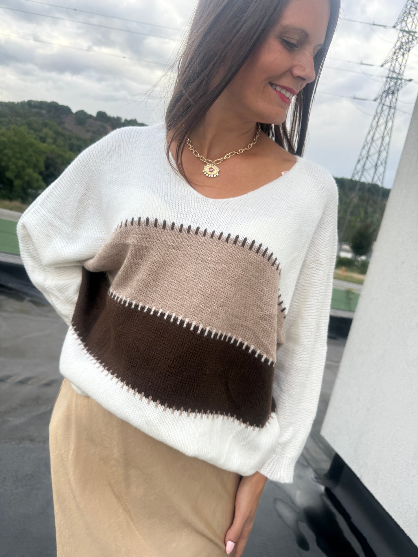Pull Izak blanc
