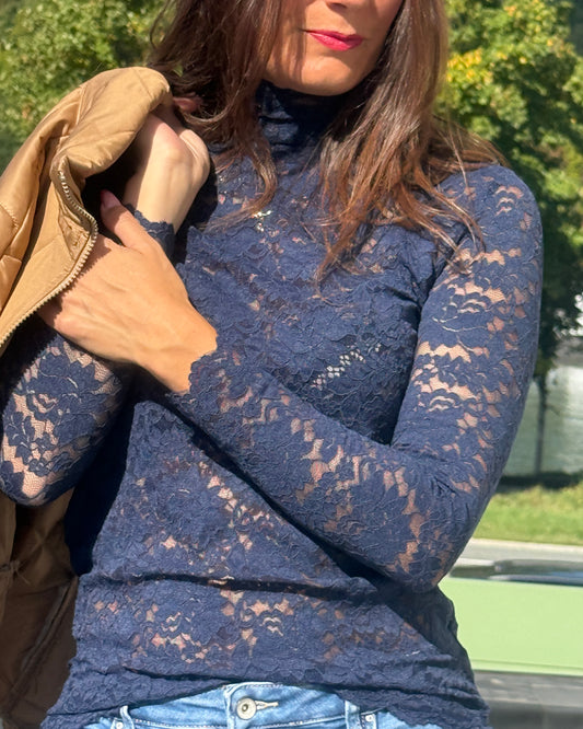 Sous-pull Adèle bleu marine