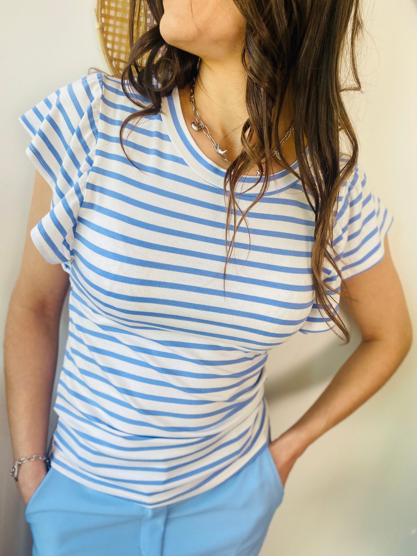 T-shirt Martha bleu ciel