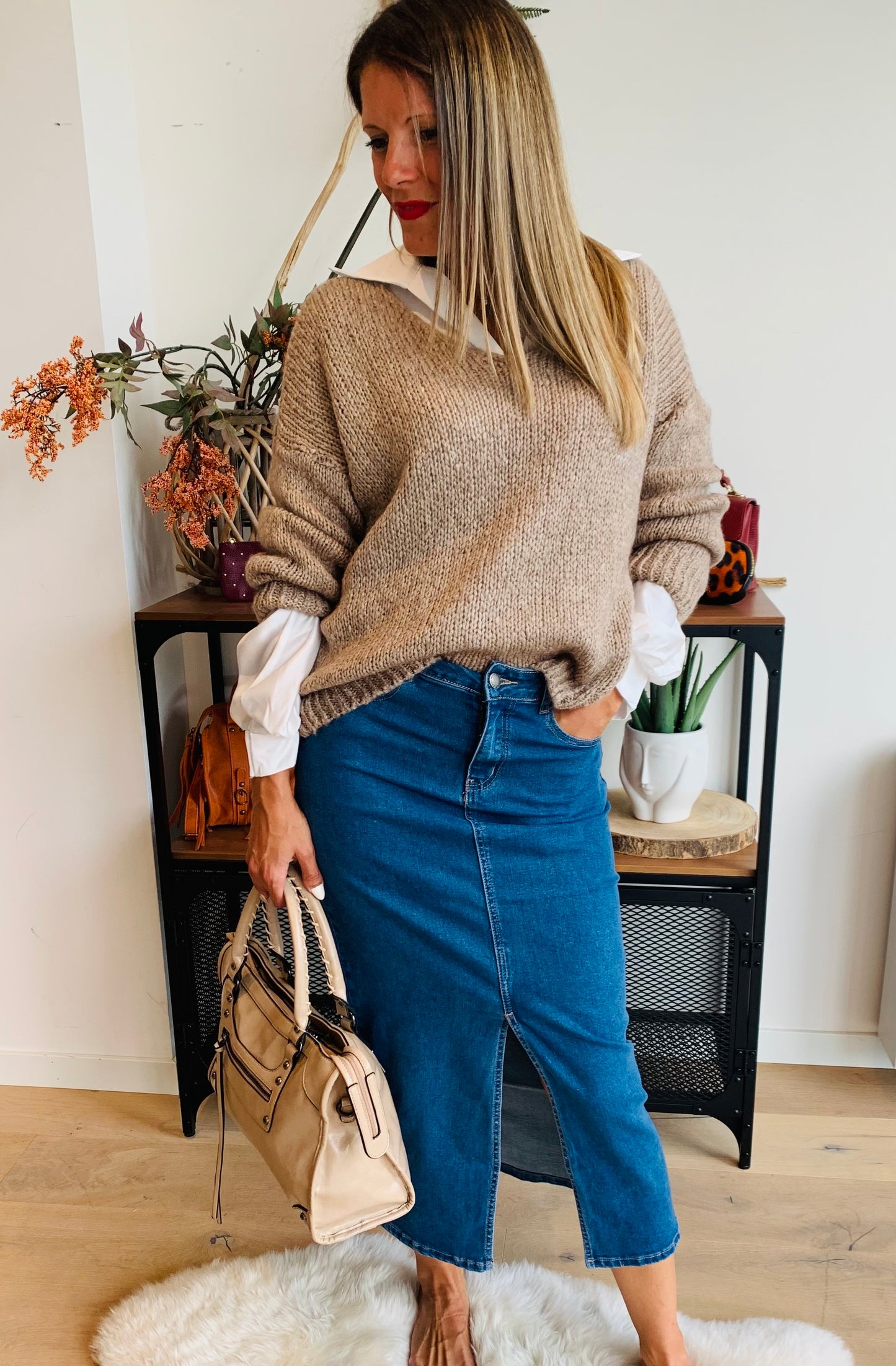 Pull Cameron beige