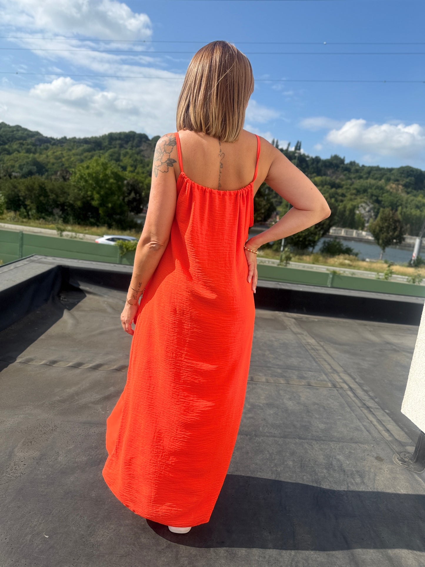 Robe Cléo orange
