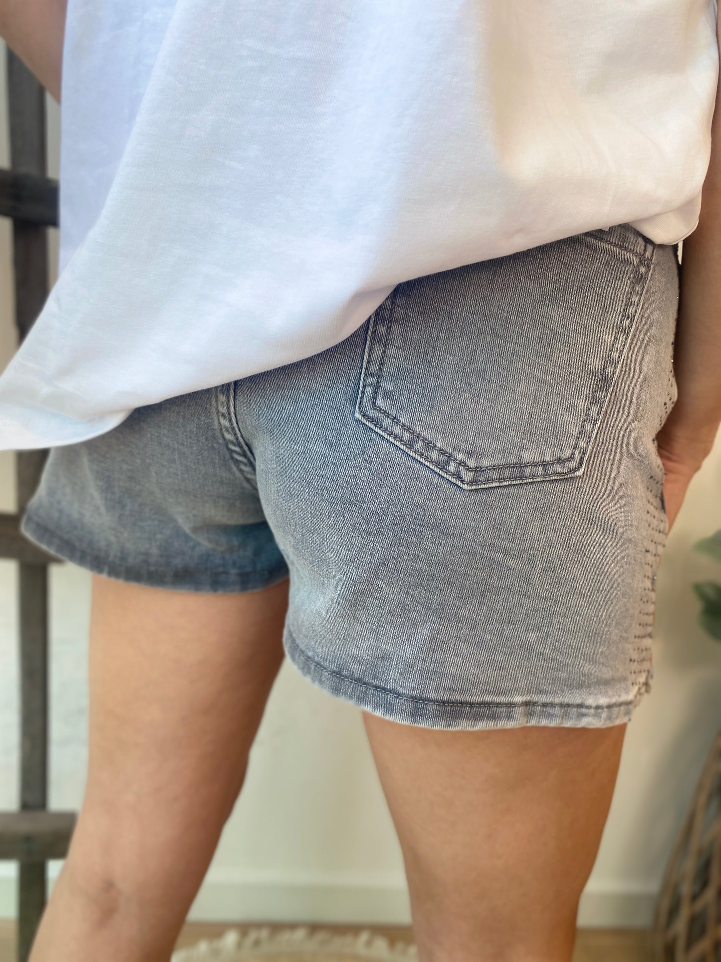 Jupe short Inès gris