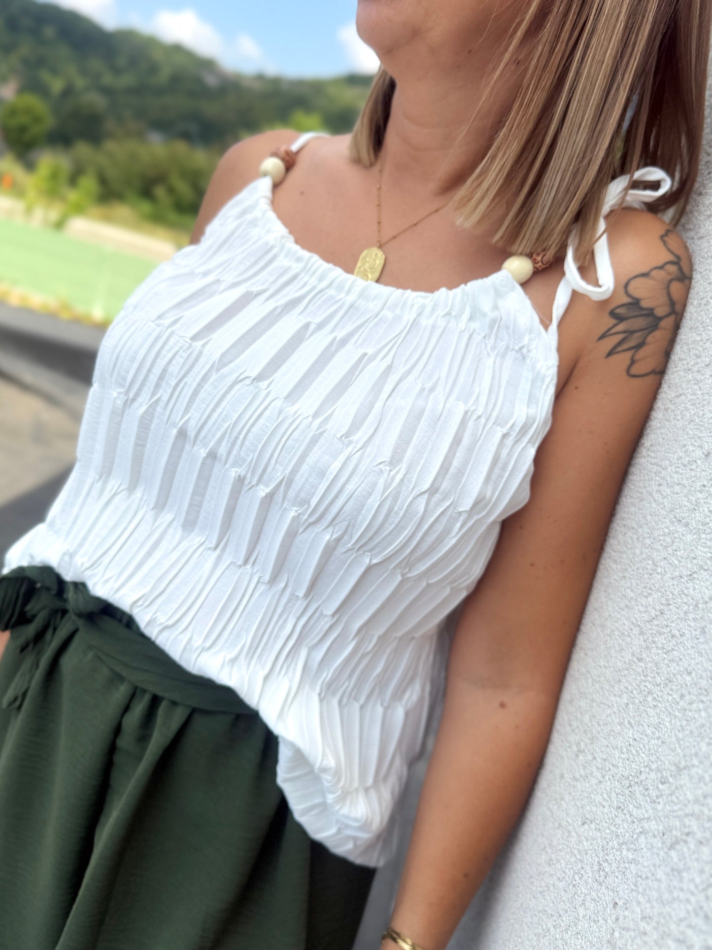 Top Alice blanc