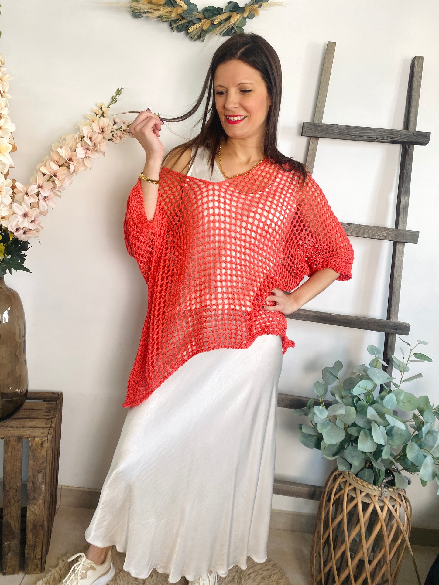 Pull Uma corail