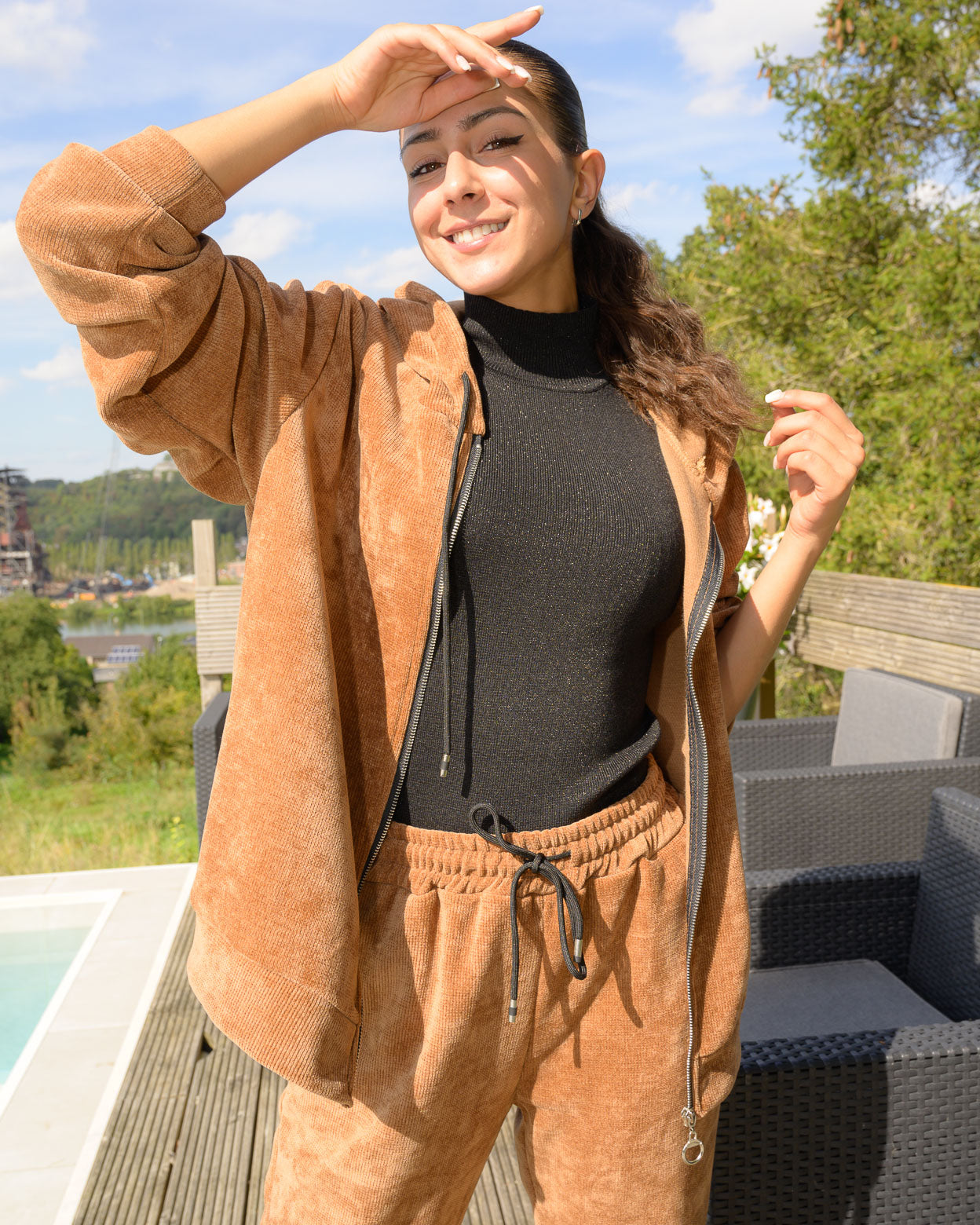 Gilet Eleanor camel