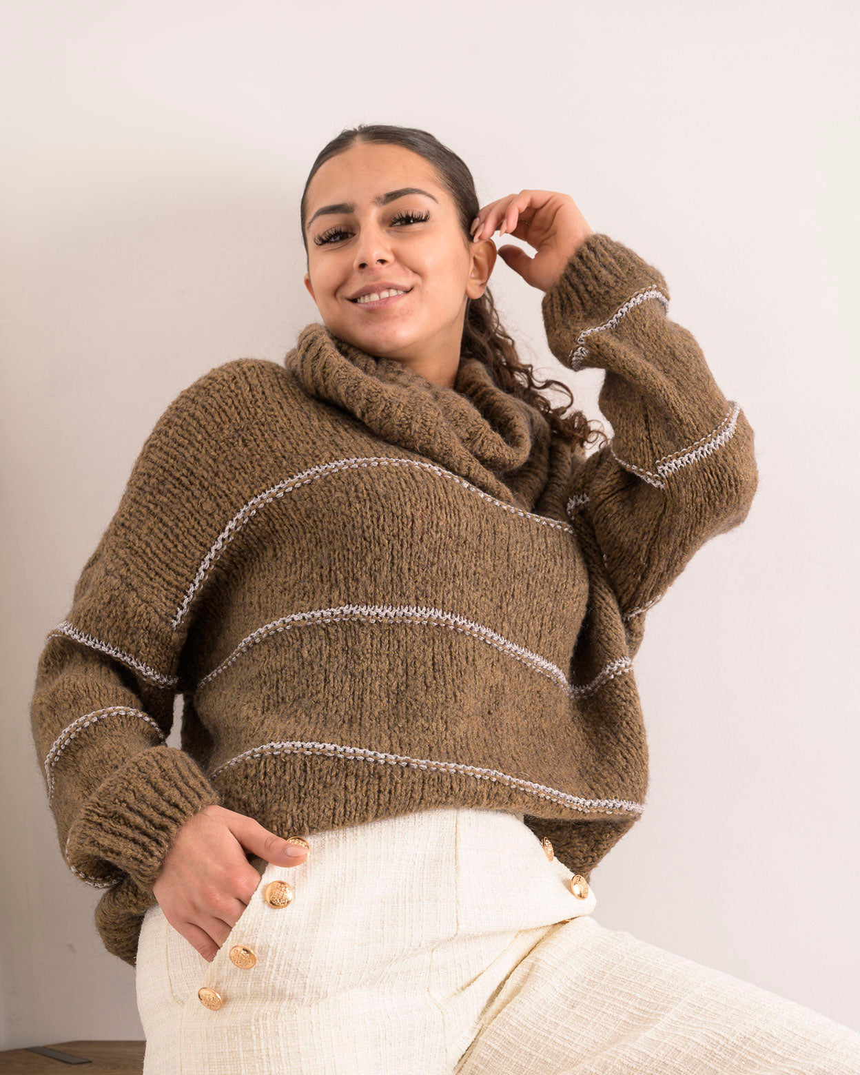 Pull Amandine marron