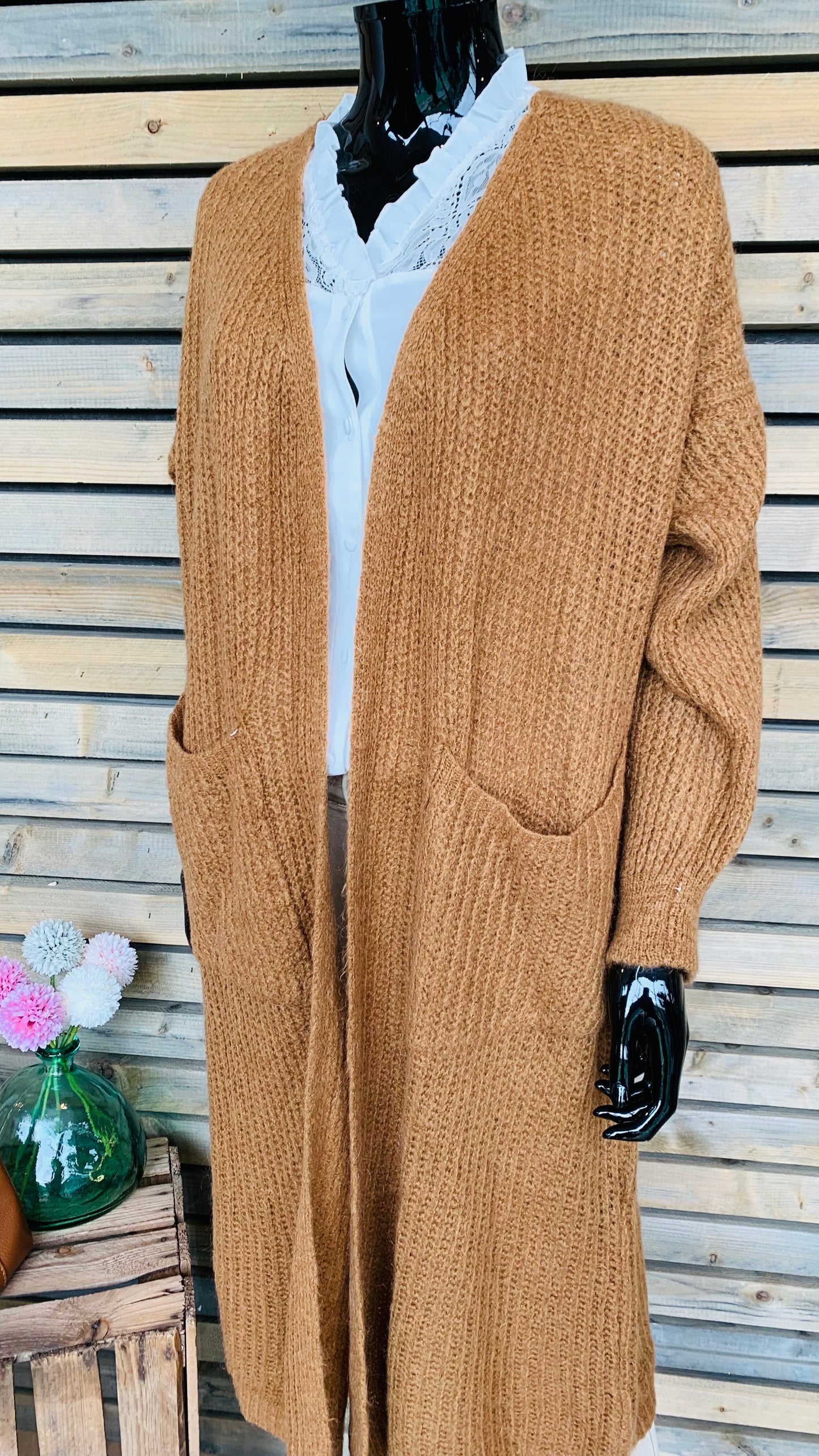 Gilet Justine camel
