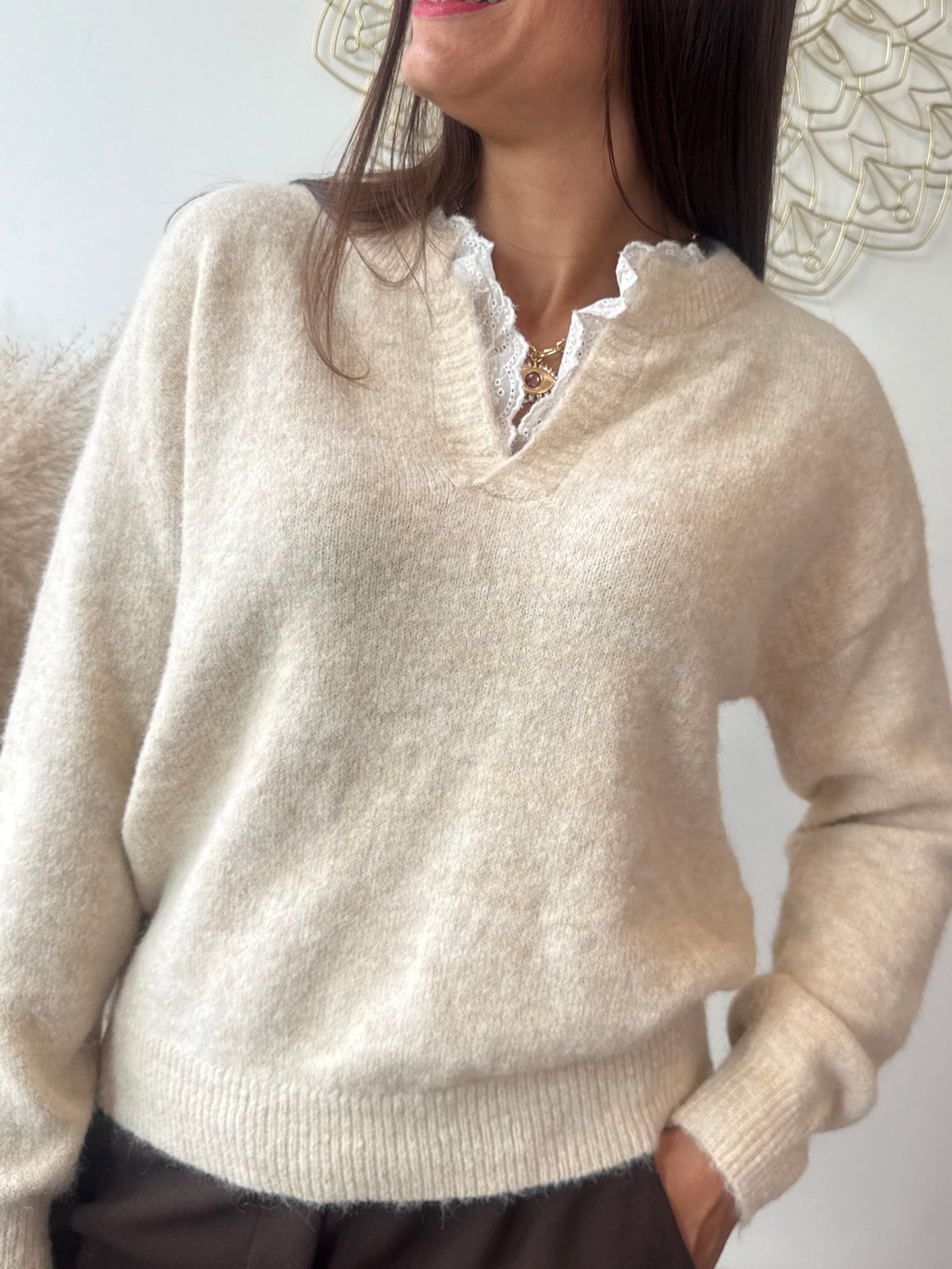 Pull Livia beige