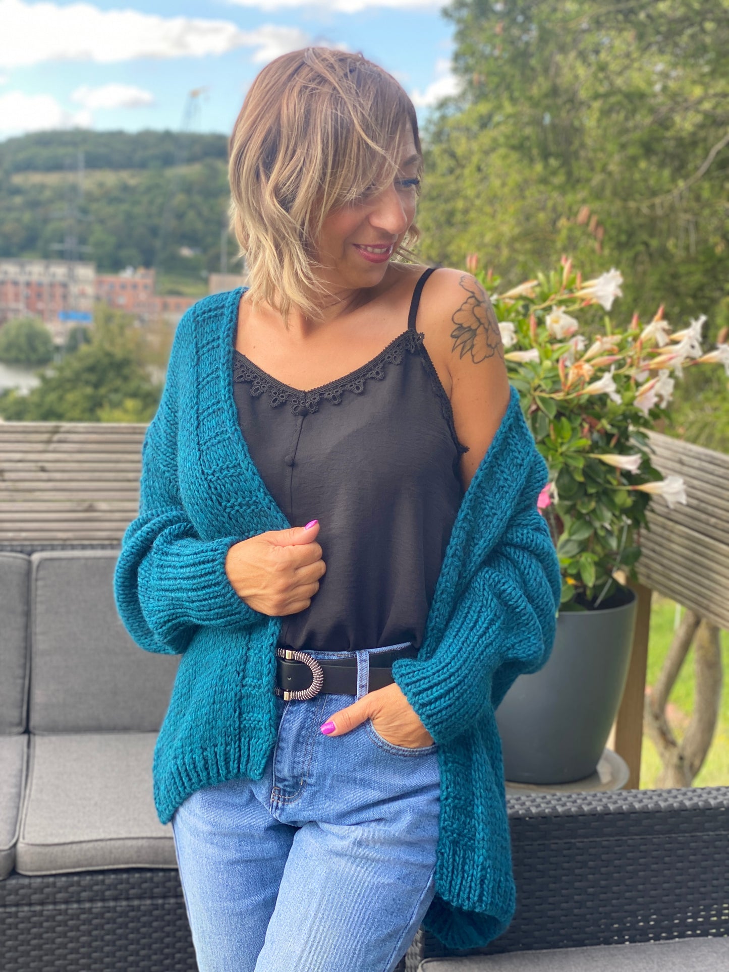 Gilet Emily Pétrole