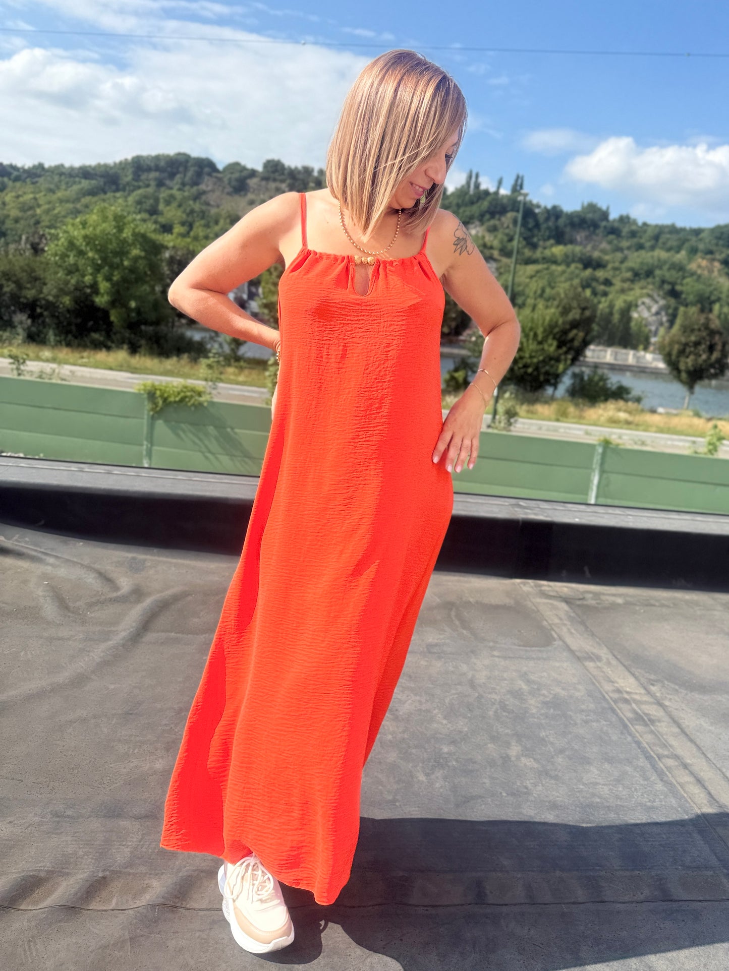 Robe Cléo orange