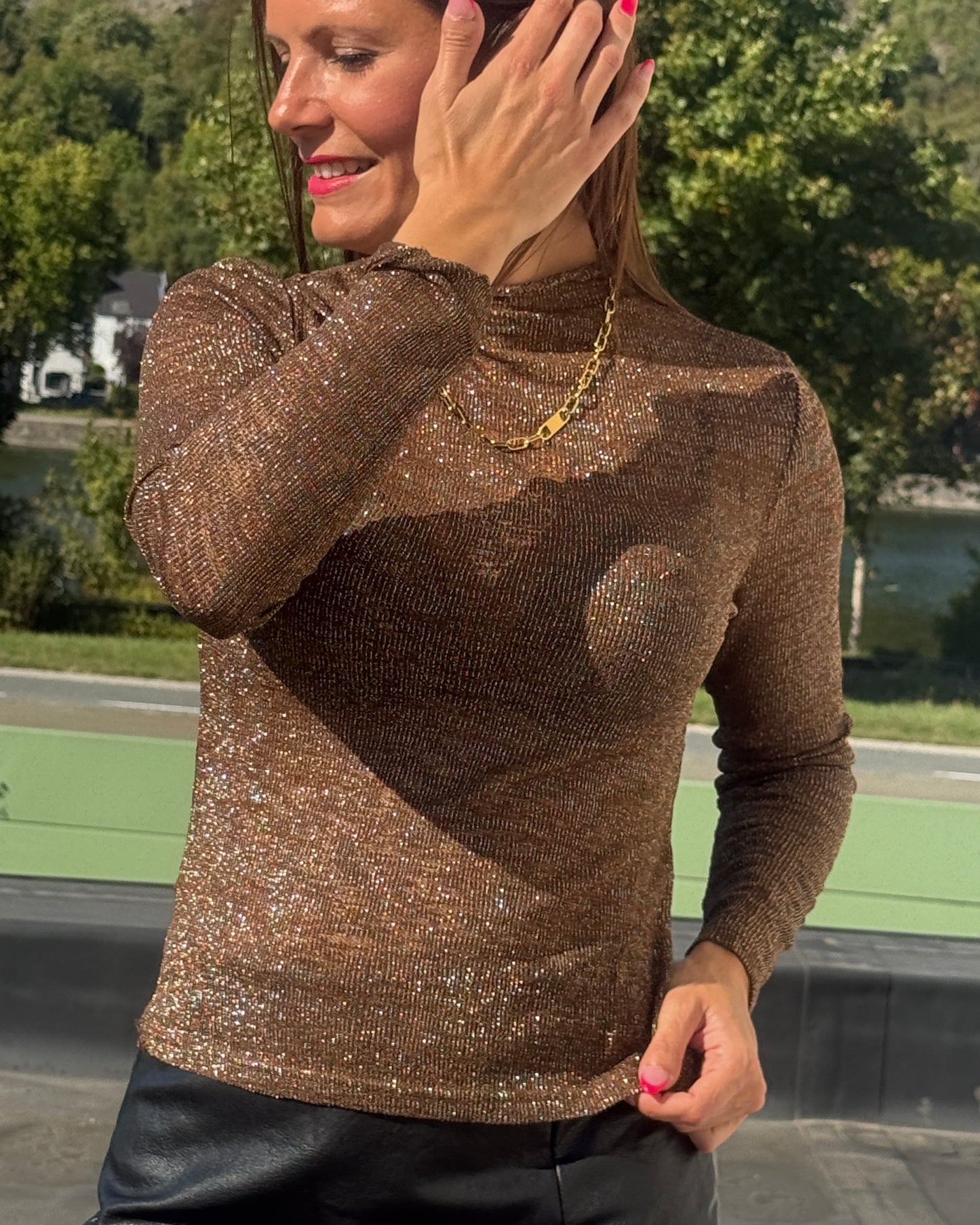 Blouse Léona choco