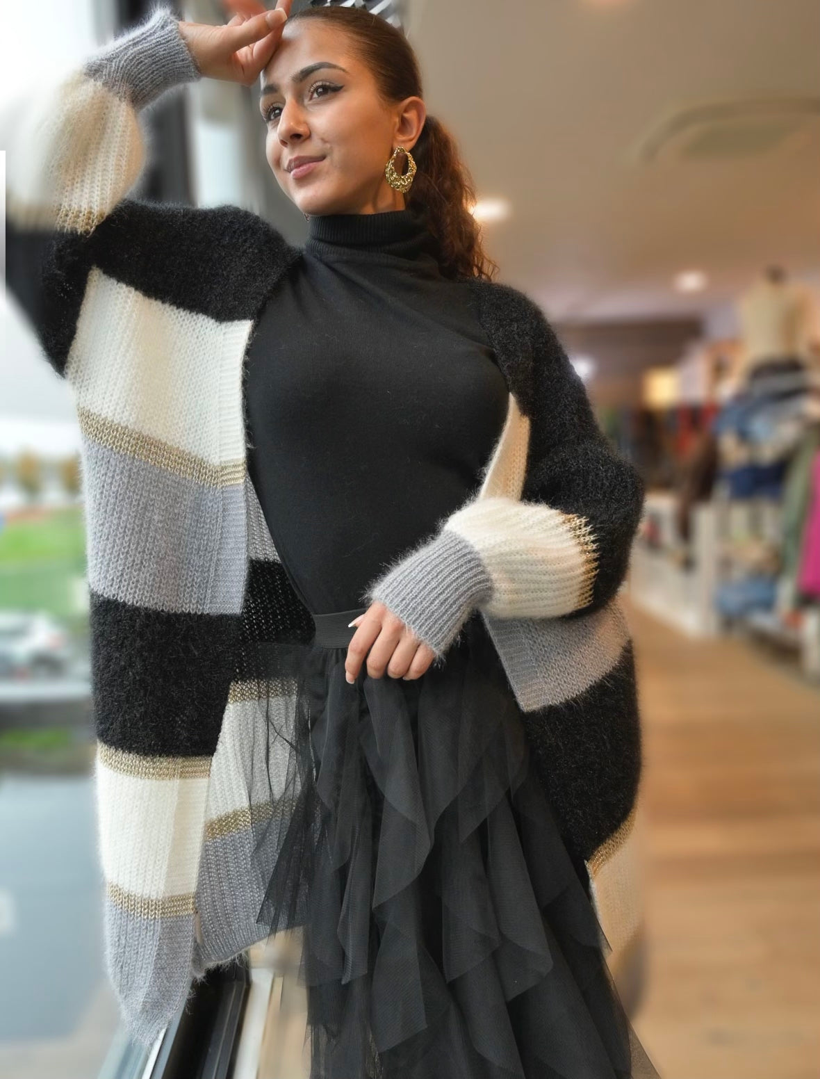 Pull Chaussette Belle noir