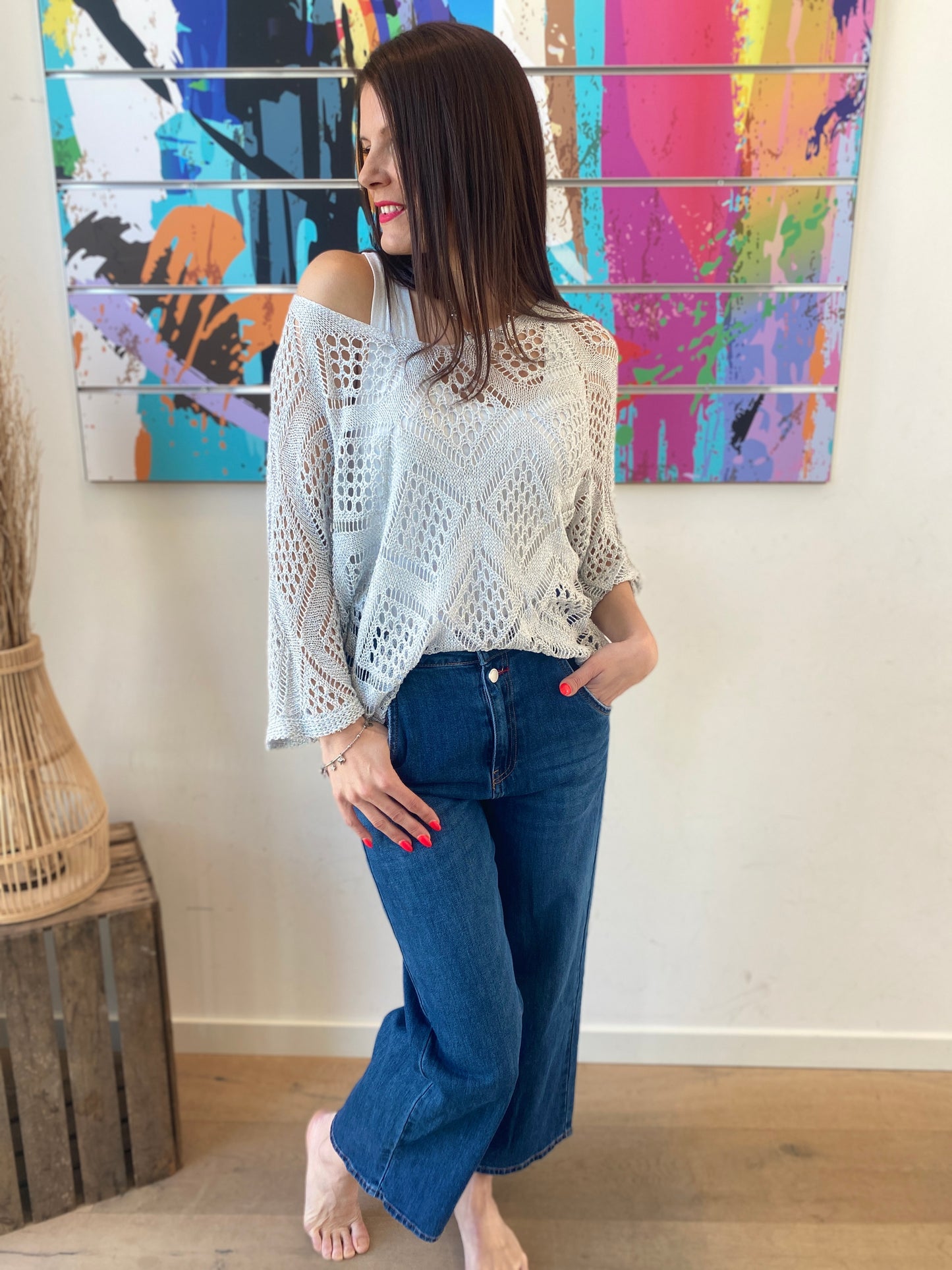 Pull Vicky argenté