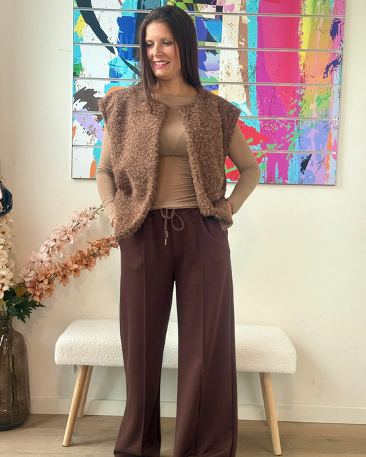 Pantalon Léna chocolat