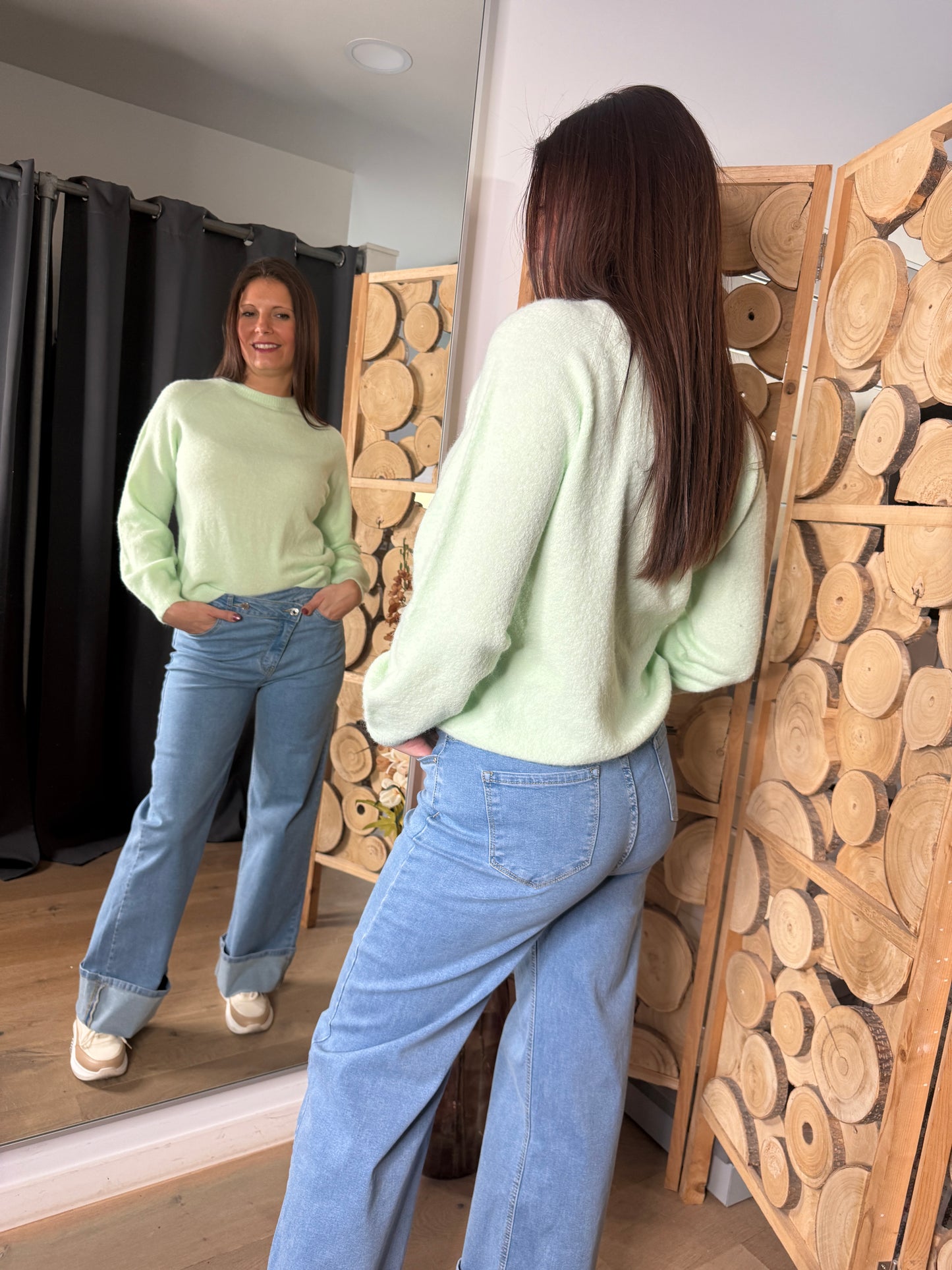 Pull Mira vert pistache