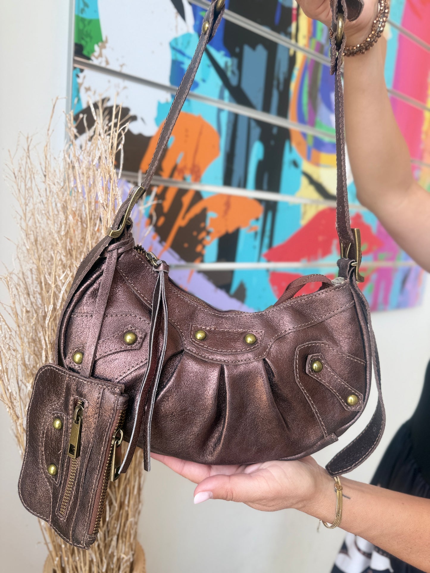 Sac Mahaut marron glacé
