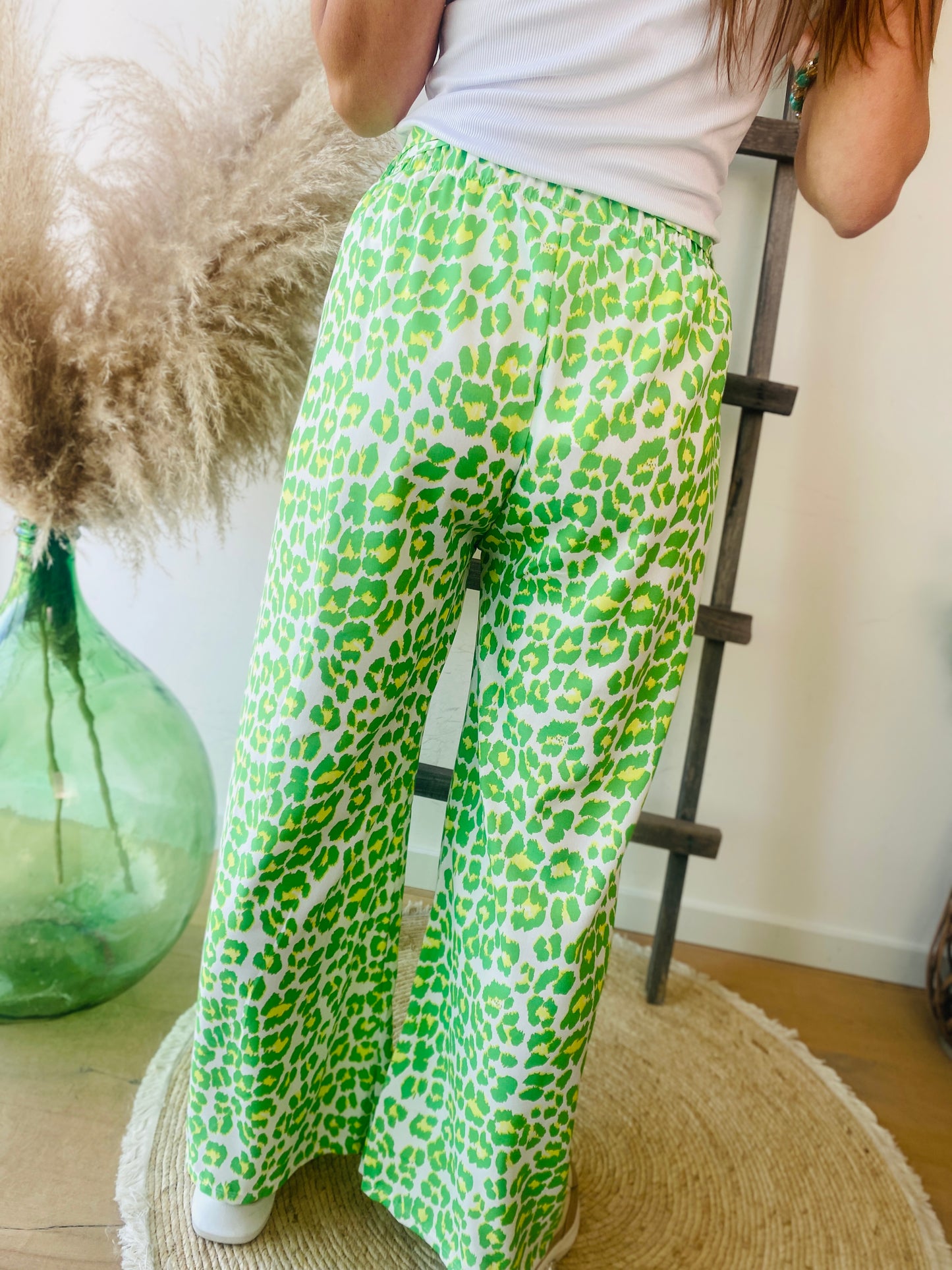 Pantalon Lino vert