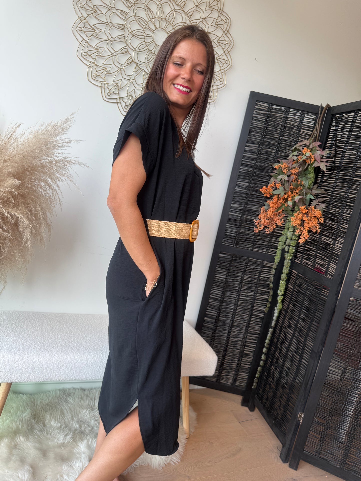 Robe longue Sohane noire