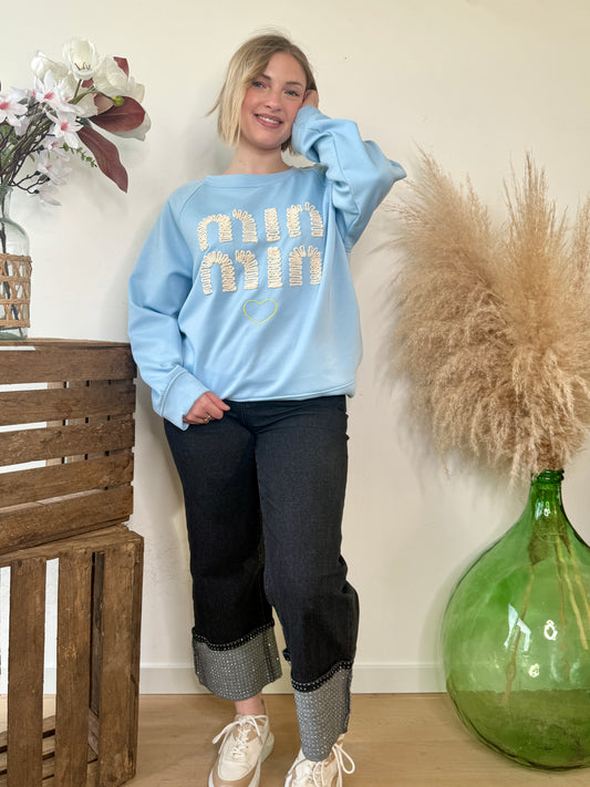 Sweat Elina bleu ciel