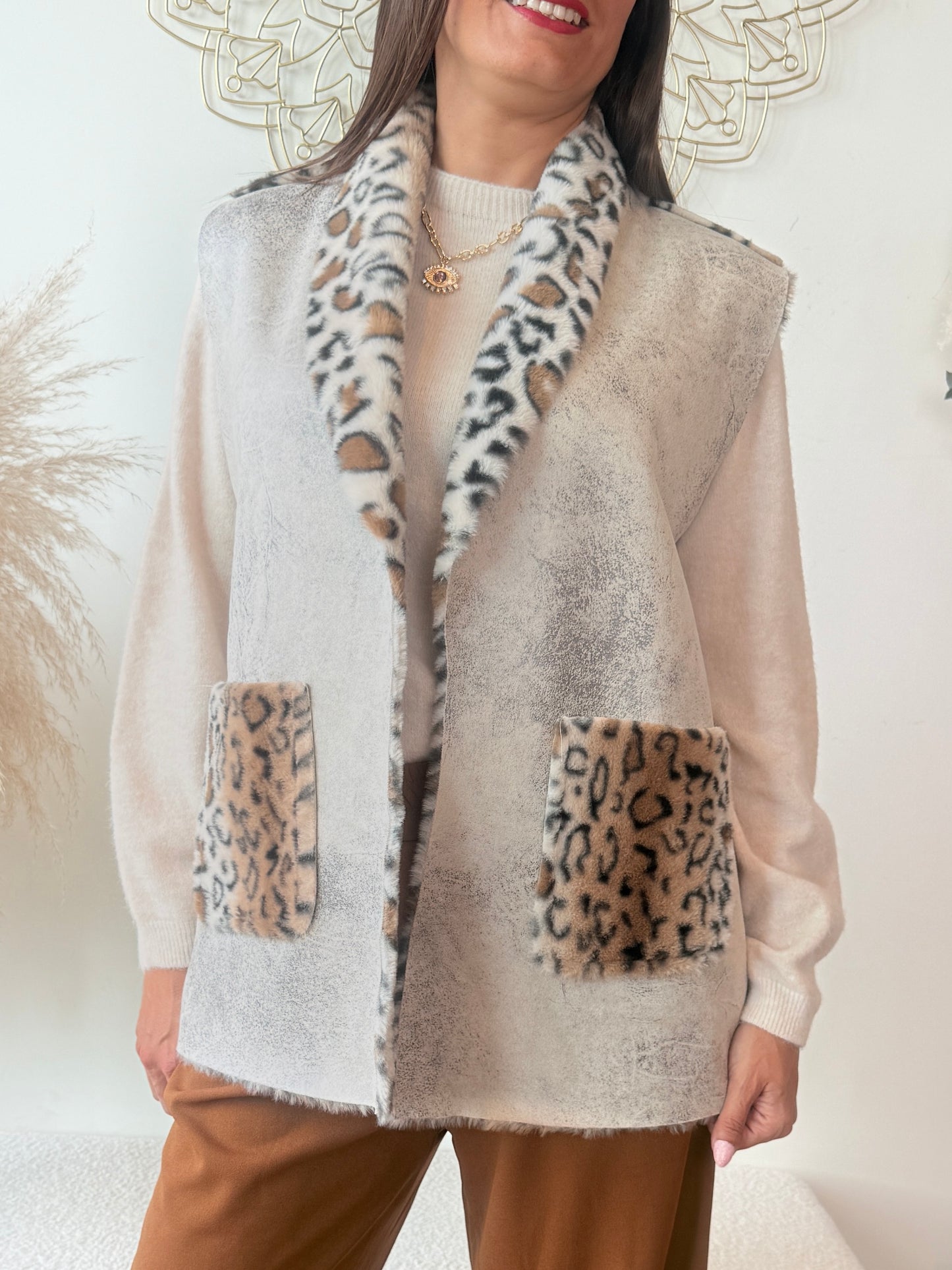 Gilet Selva beige