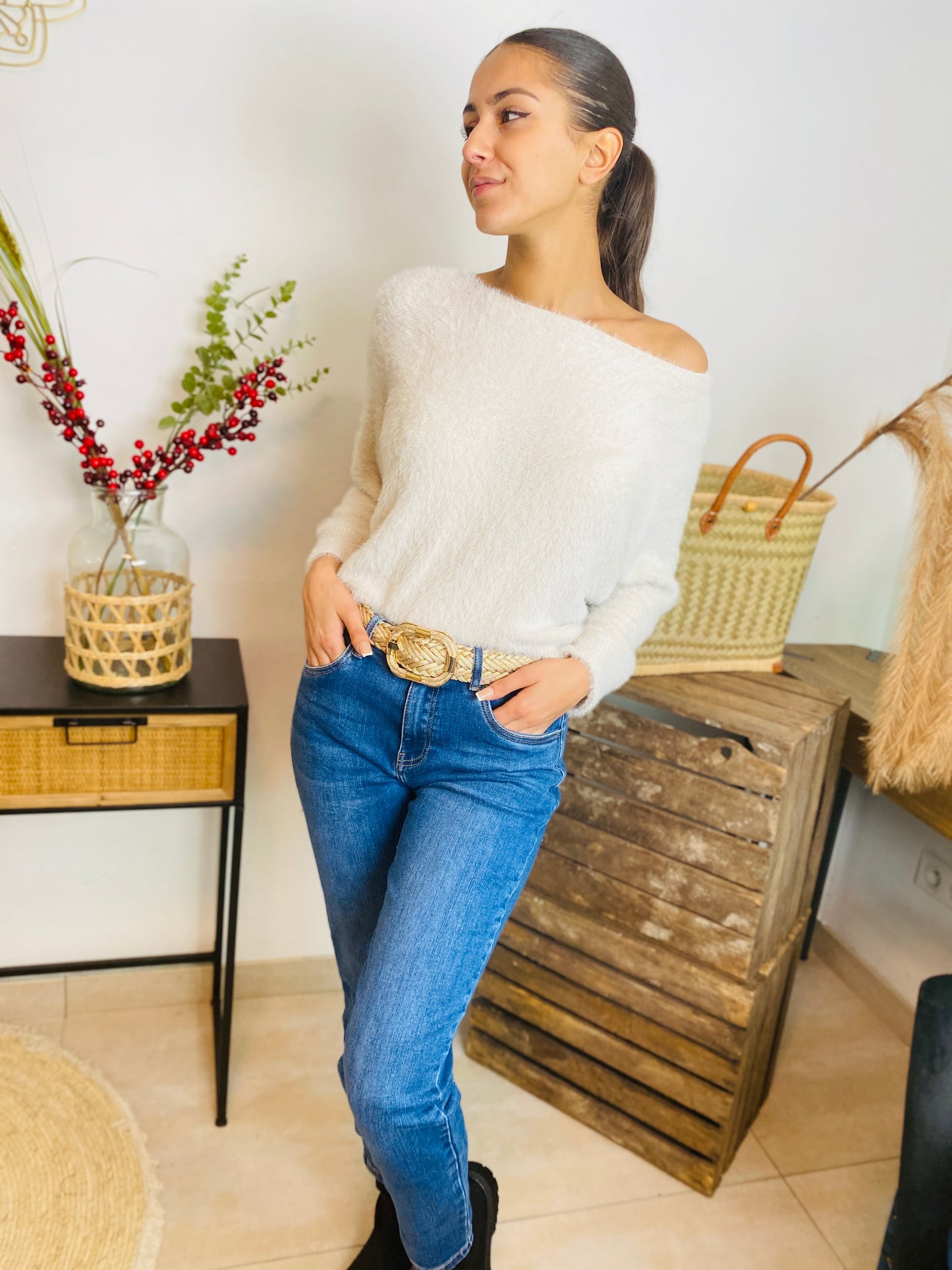 Pull Jeanne beige