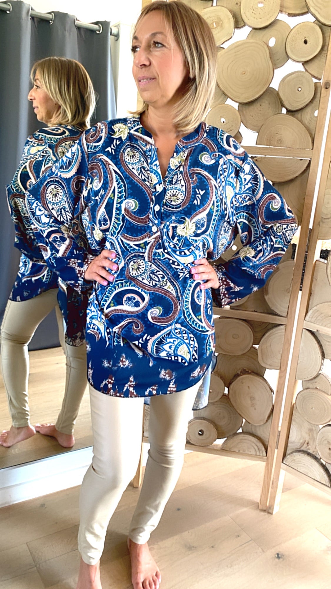 Blouse Phoebe bleu