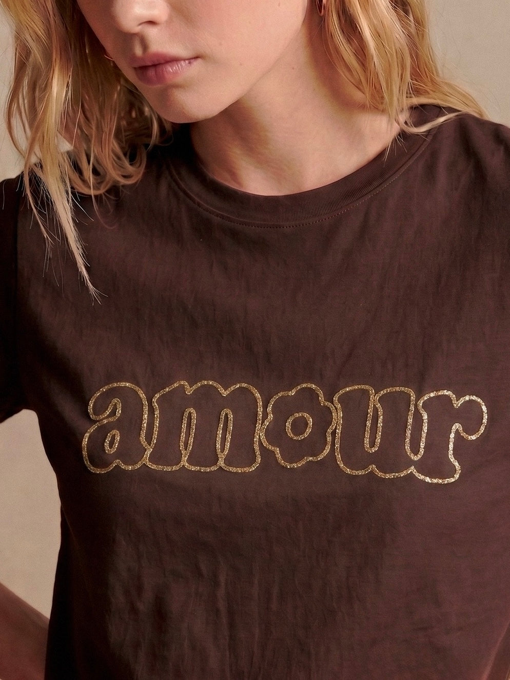 T-shirt Alma chocolat
